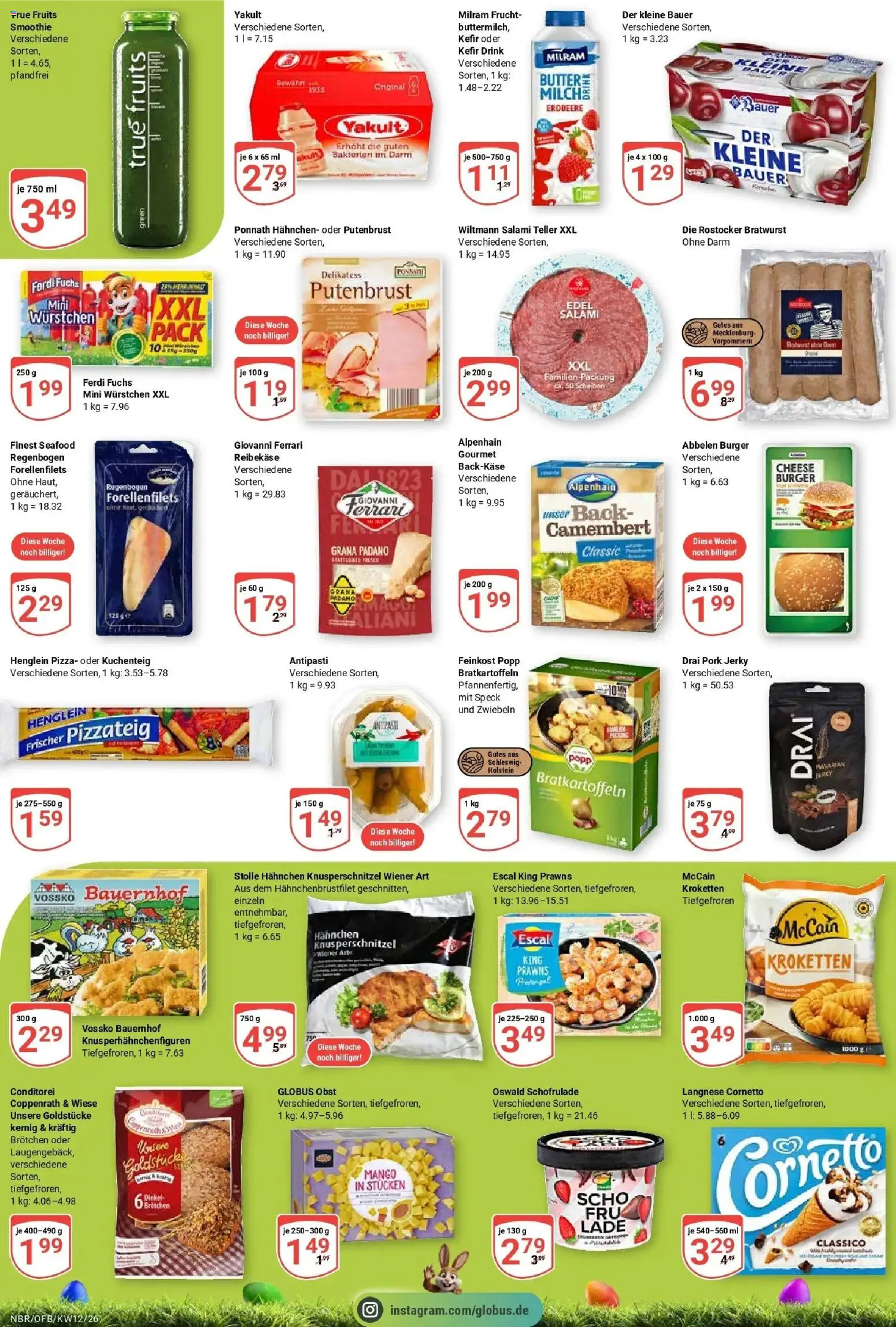 Globus prospekt Neubrandenburg	 – gültig ab 15.03.2026 | Seite: 3 | Produkte: Kefir, Milram, Mango, Pizza