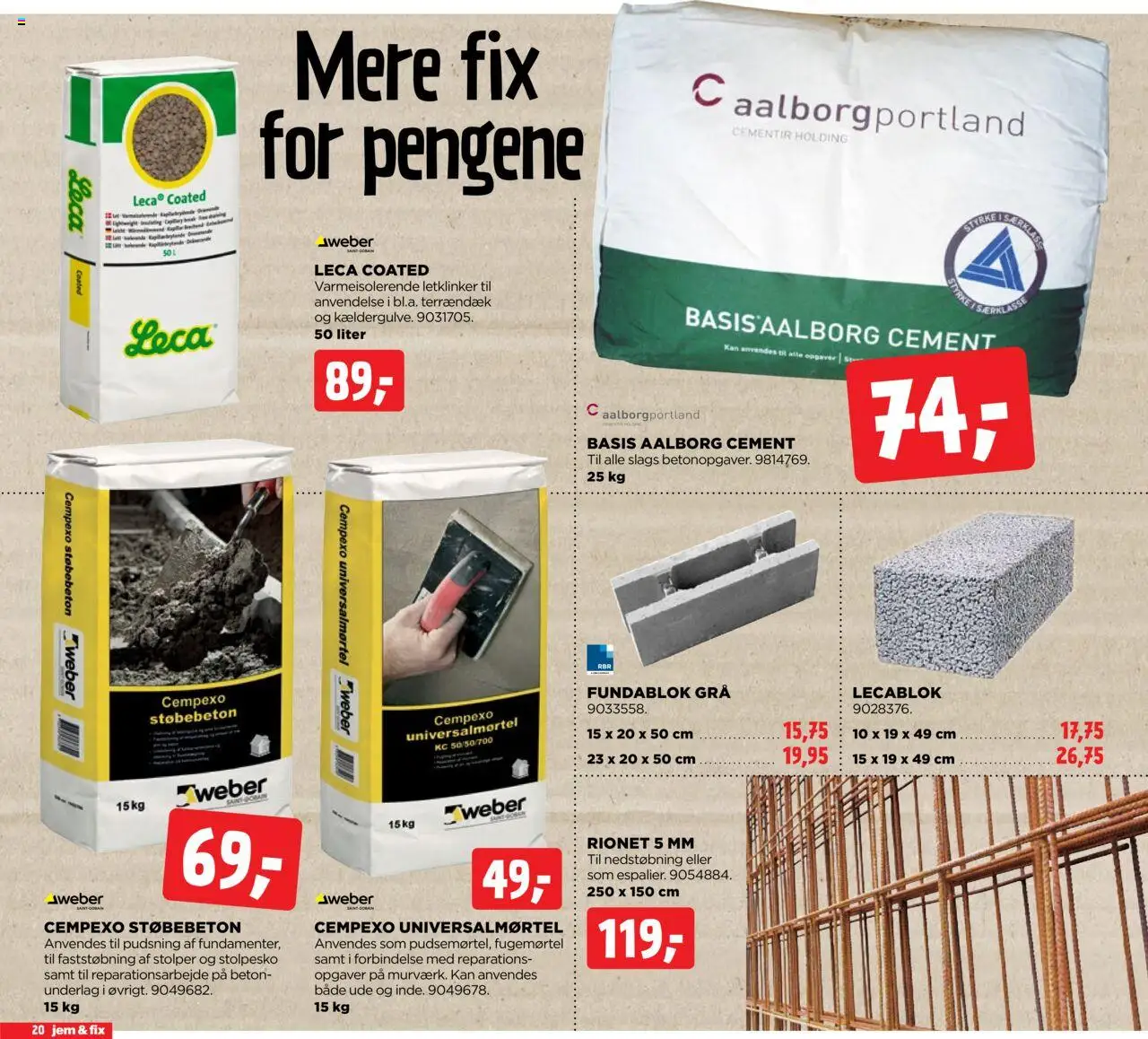 Jem & fix Tilbudsavis gyldig fra 24.08.2025 | Side: 20 | Produkter: Søm