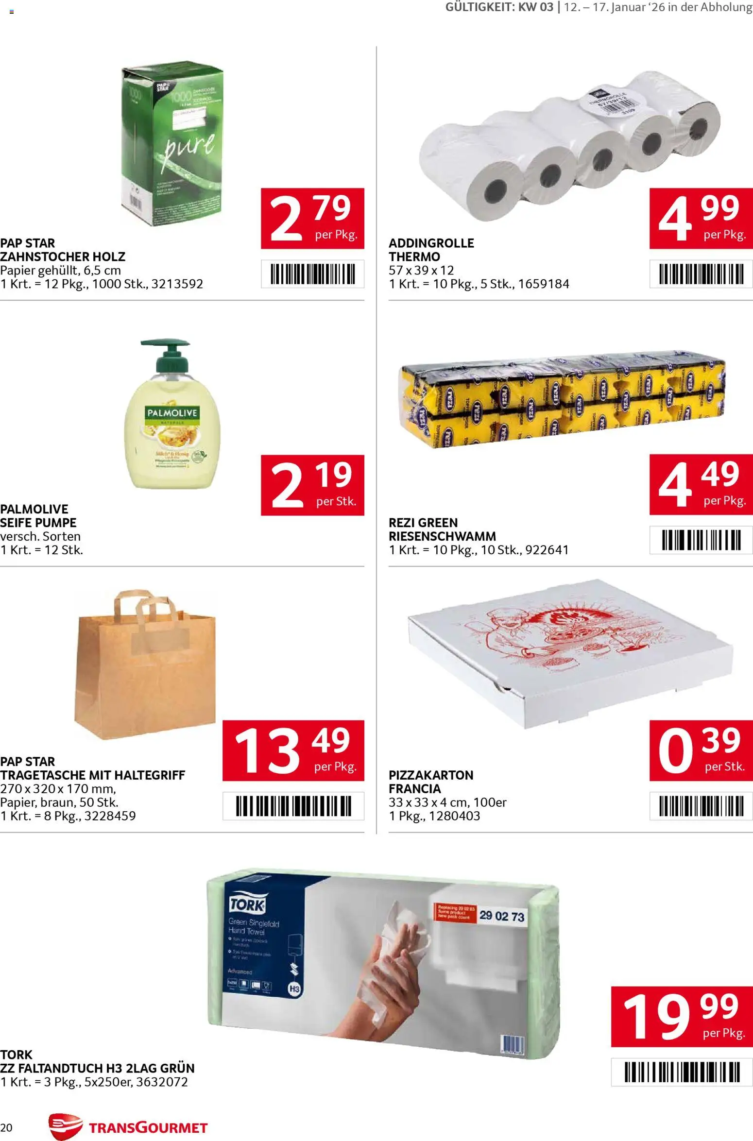 Transgourmet Flugblatt gültig ab 12.01.2026 | Seite: 19 | Produkte: Seife