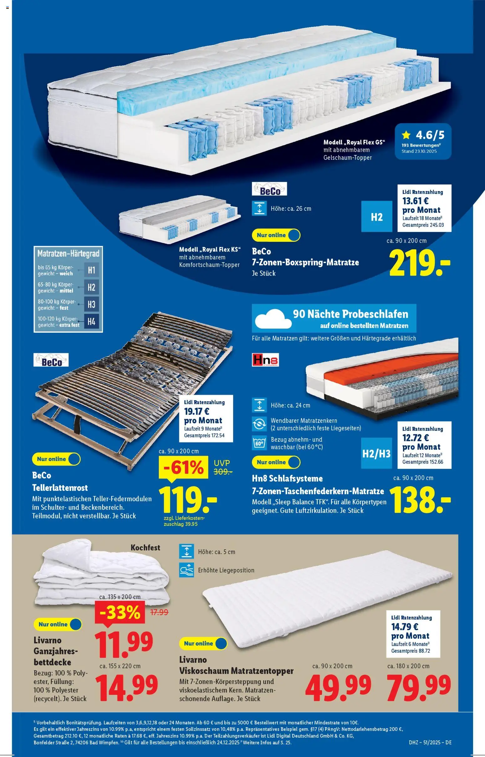 Lidl - Prospekt – gültig ab 15.12.2025 | Seite: 3 | Produkte: Gewicht, Bad, Bettdecke