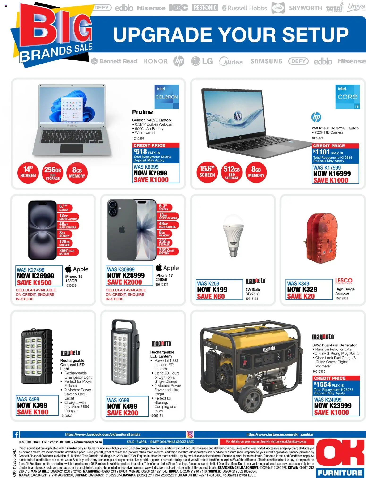 New OK Furniture catalogue – valid from 13.04.2026 | Page: 12 | Products: Camera, Adapter, USB, Charger