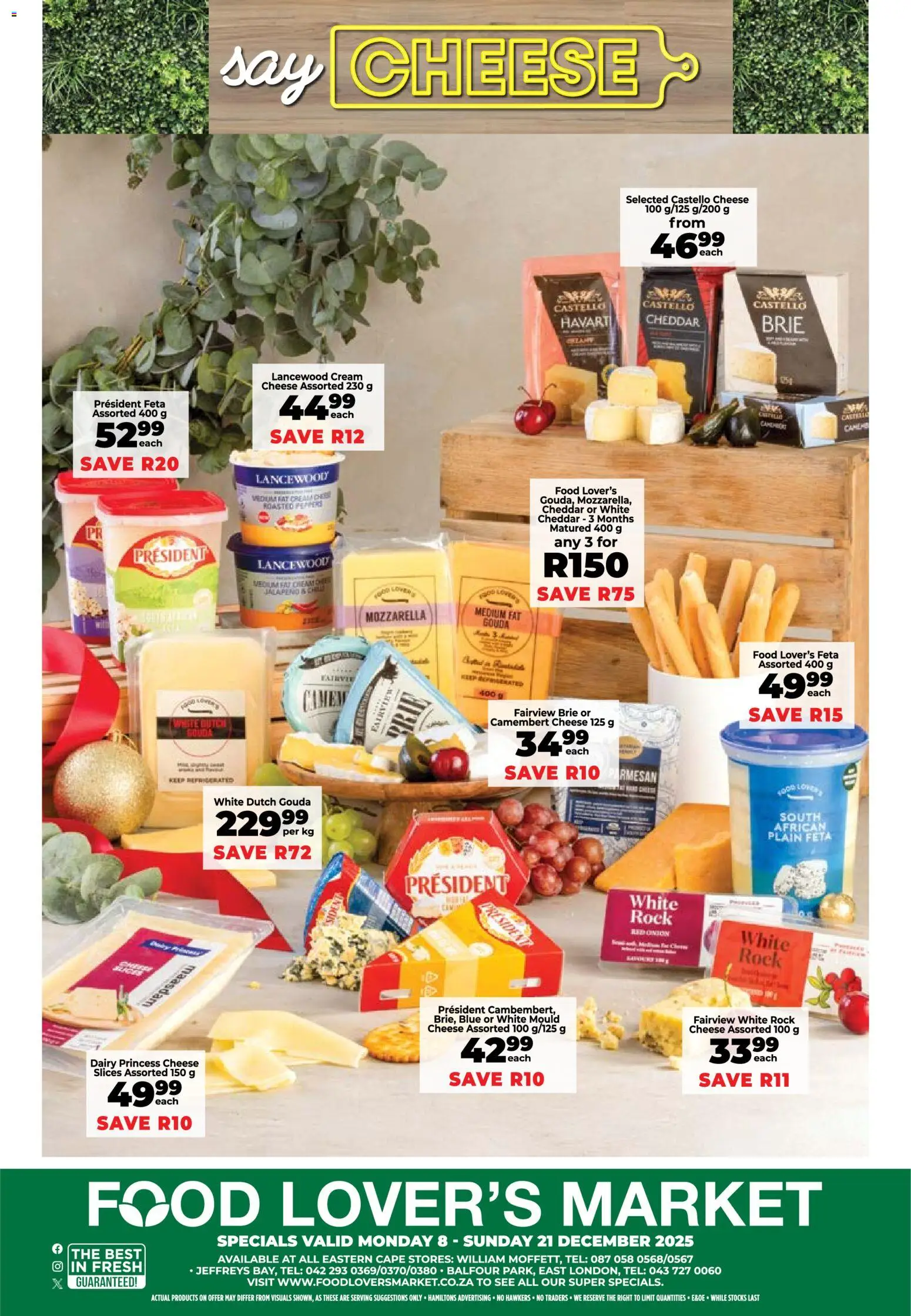 New Food Lover's Market catalogue – valid from 08.12.2025 | Page: 16 | Products: Cheese, Cream, Peach