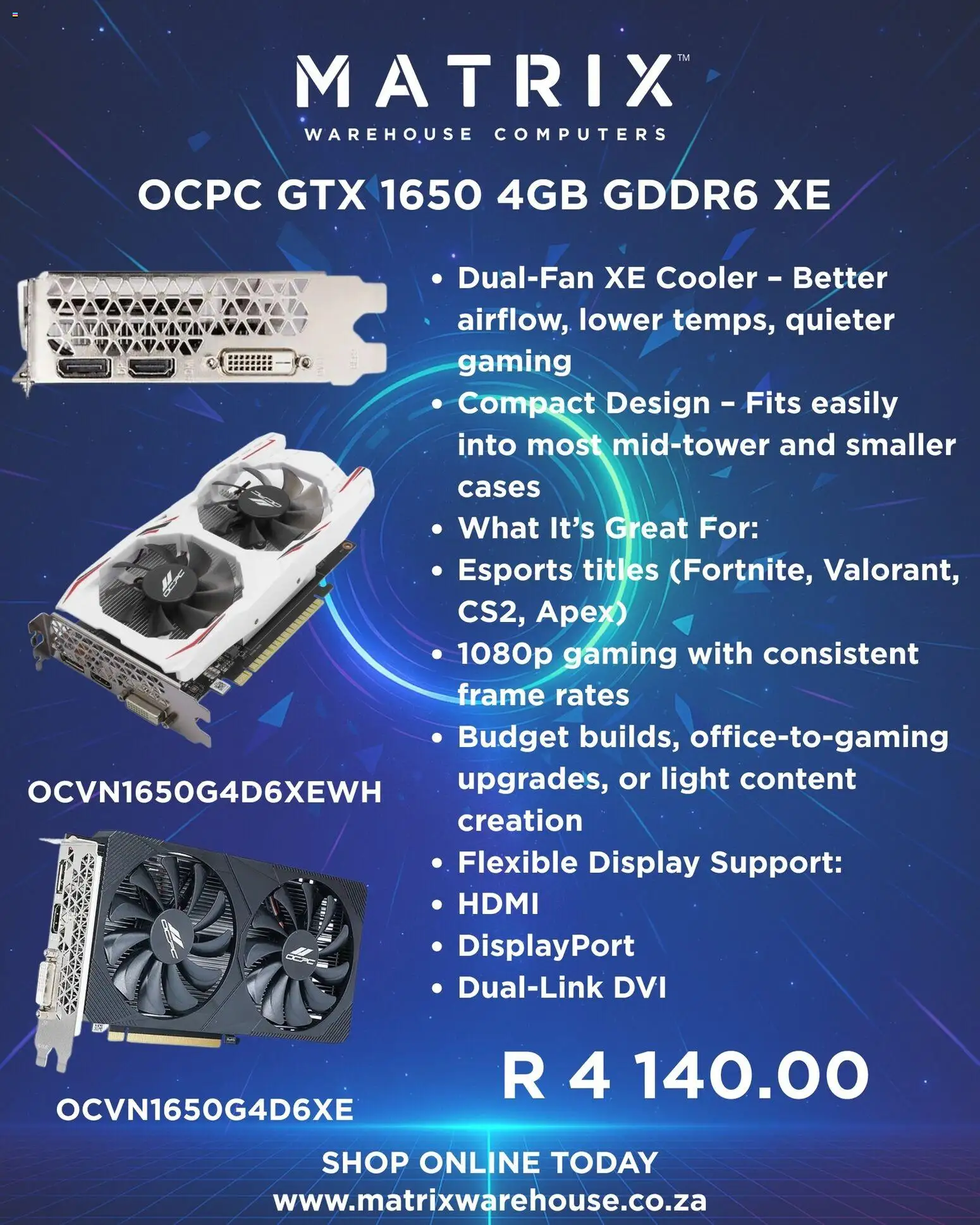 New Matrix Warehouse catalogue – valid from 24.11.2025 | Page: 4 | Products: Frame, Cooler, Light