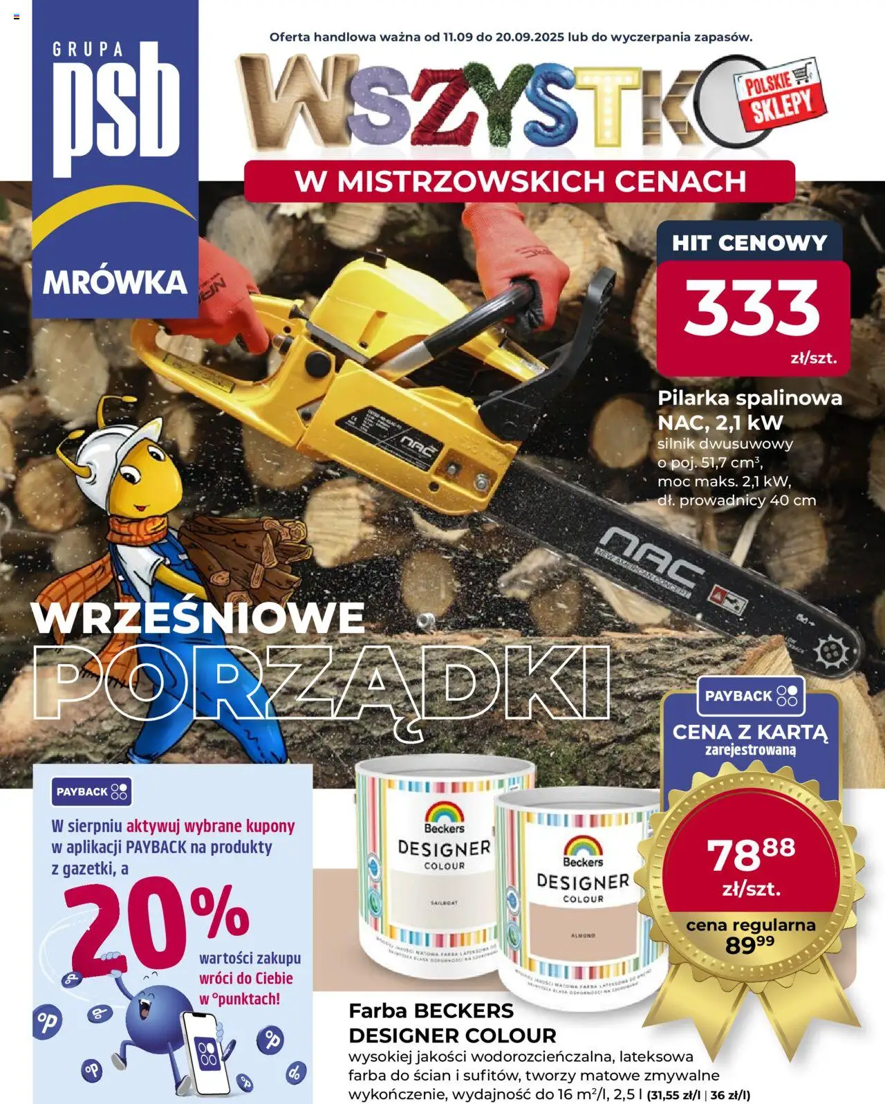Mrówka Gazetka od 11.09.2025 | Strona: 1 | Produkty: Karta