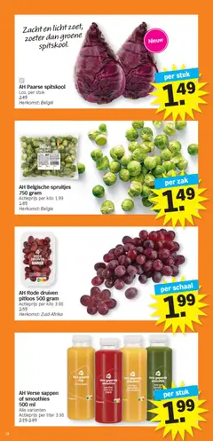AH Paarse spitskool, Purple pointed cabbage, loose, per piece. - Voorbeeld van een folder van Albert Heijn, geldig van 19.01.2026 | Pagina: 18