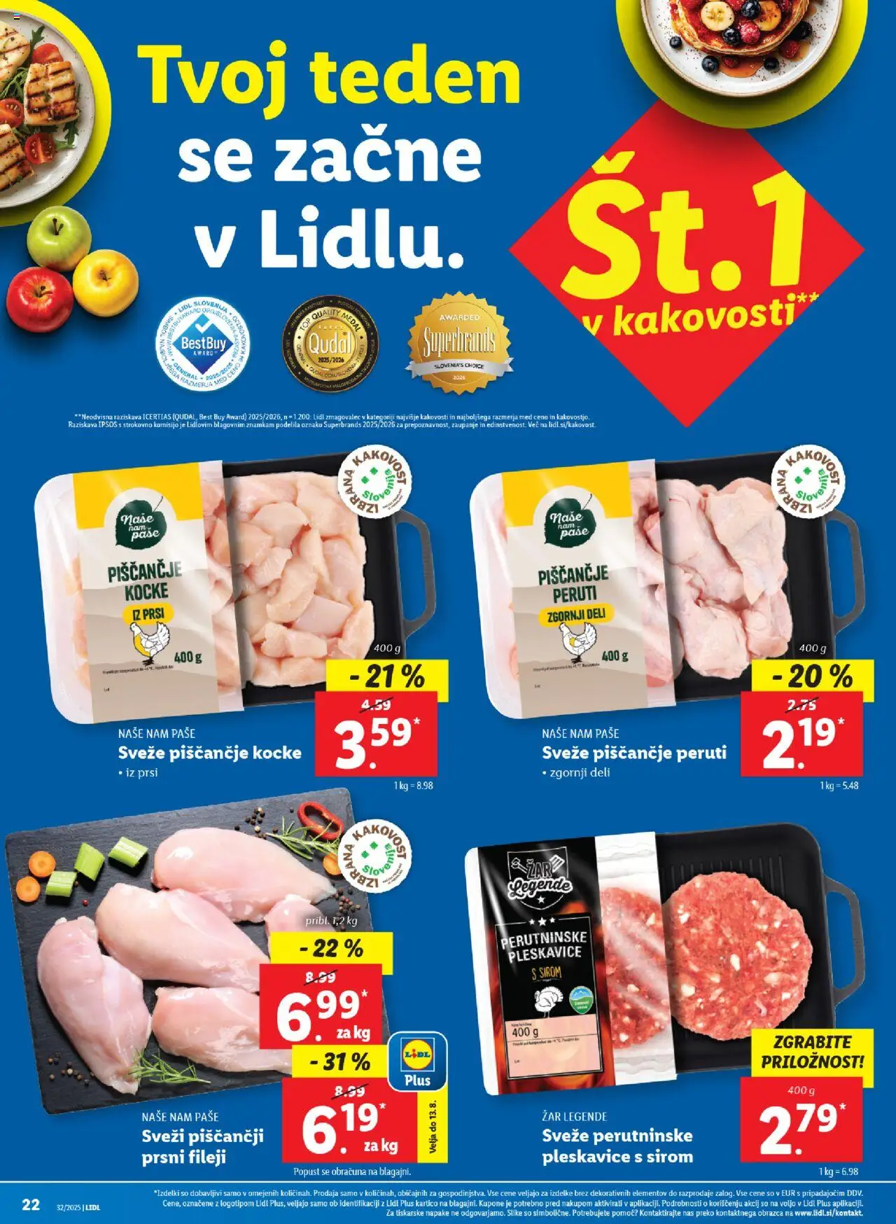 Lidl katalog │ velja od 07.08.2025 | Stran: 42 | Izdelki: Zar, Pleskavice