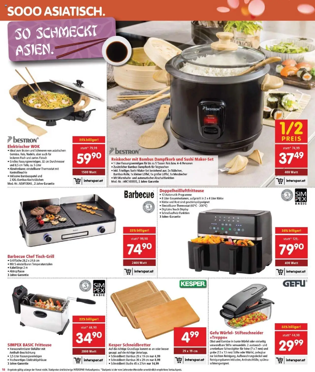 Interspar Flugblatt - Burgenland gültig ab 14.08.2025 | Seite: 18 | Produkte: Gemüse, Obst, Reis, Fisch