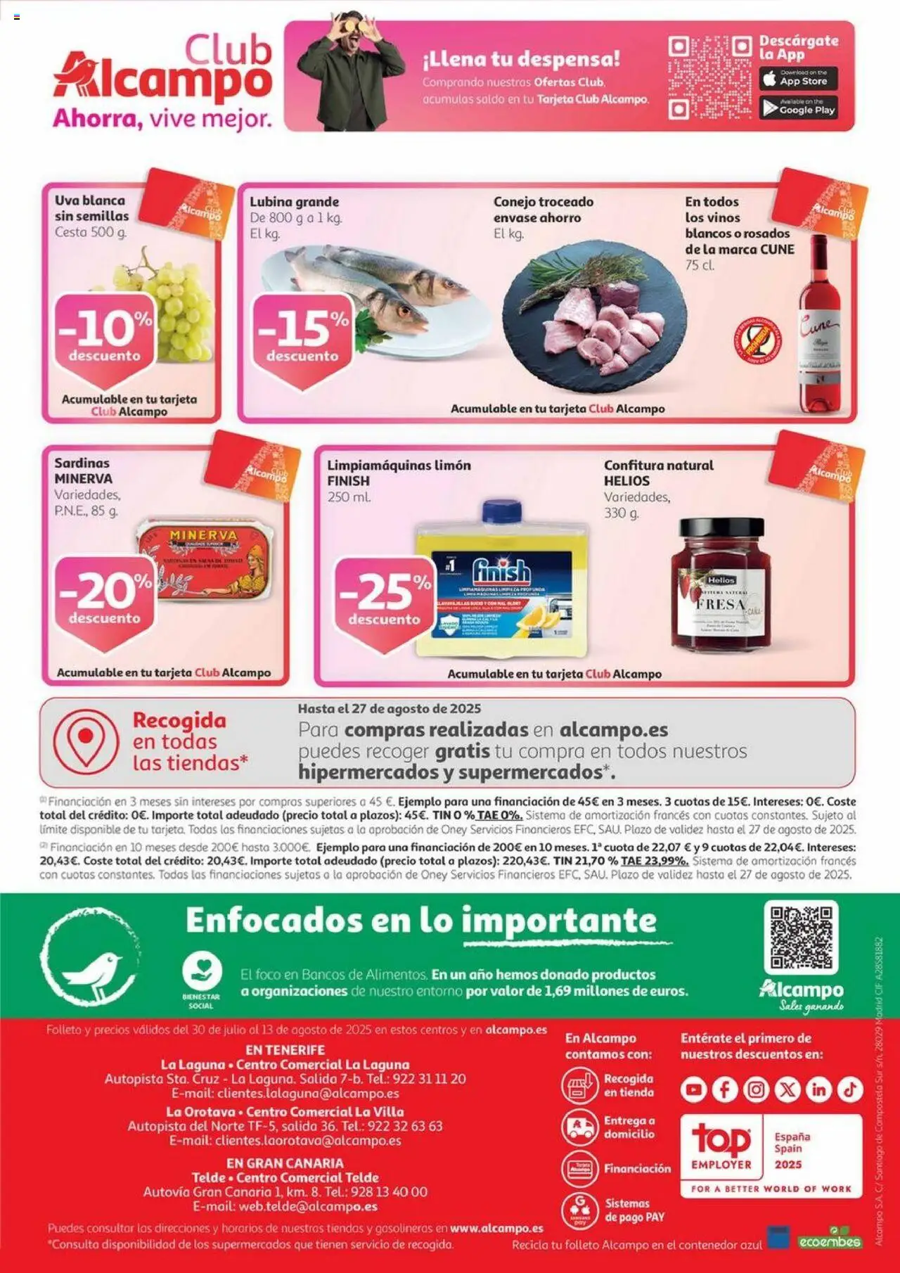 Alcampo - Canarias │ válido desde el 14.08.2025 | Página: 48 | Productos: Lavavajillas, Cesta