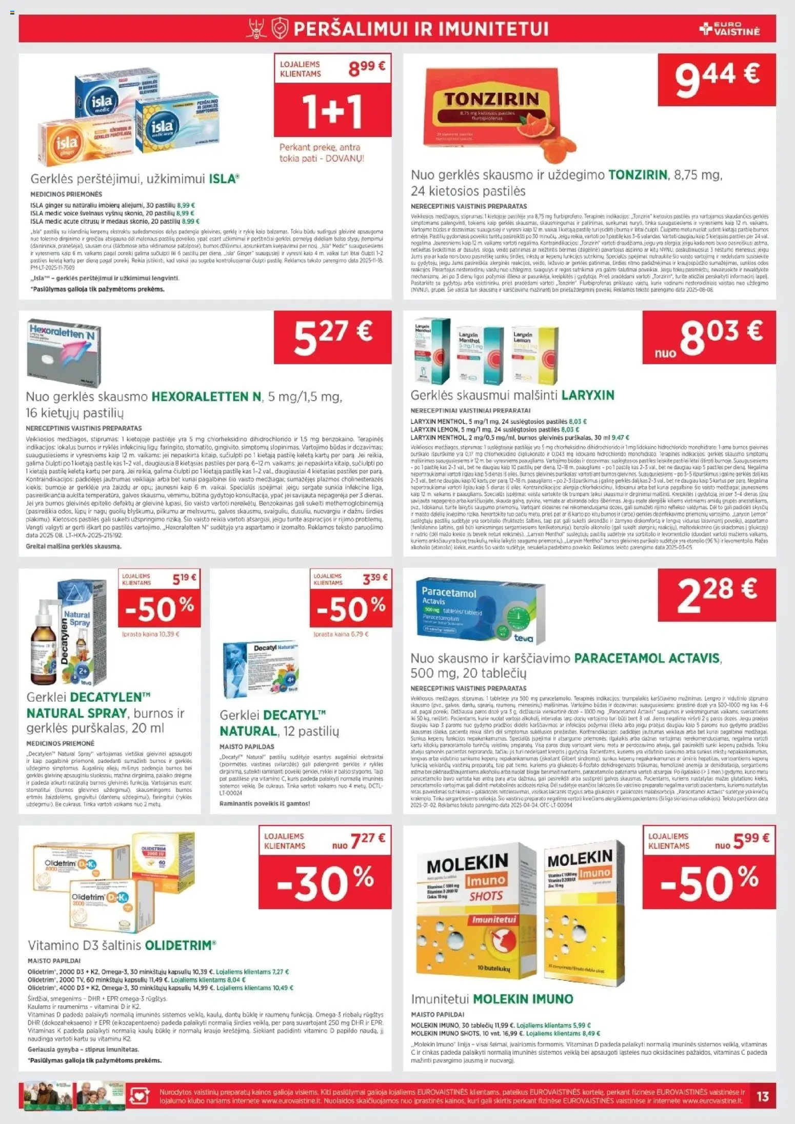 EUROVAISTINĖ akcijos nuo 01.03.2026 | Puslapis: 13