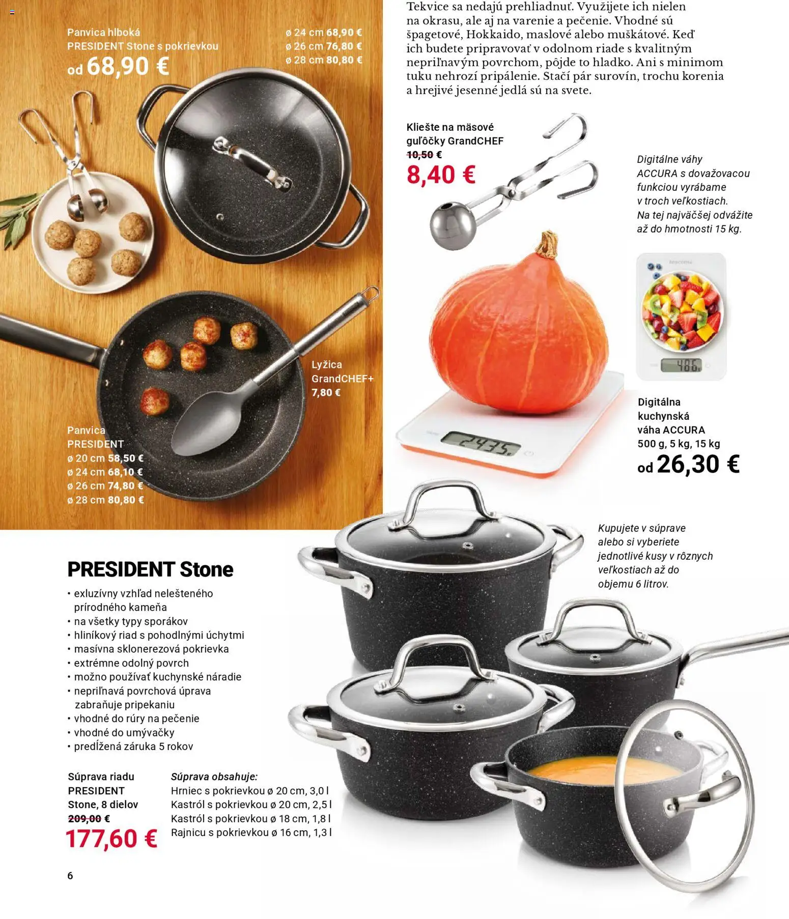 Nové TESCOMA akcie – leták je platný od 01.11.2025 | Strana: 6 | Produkty: Náradie, Panvica, Váha