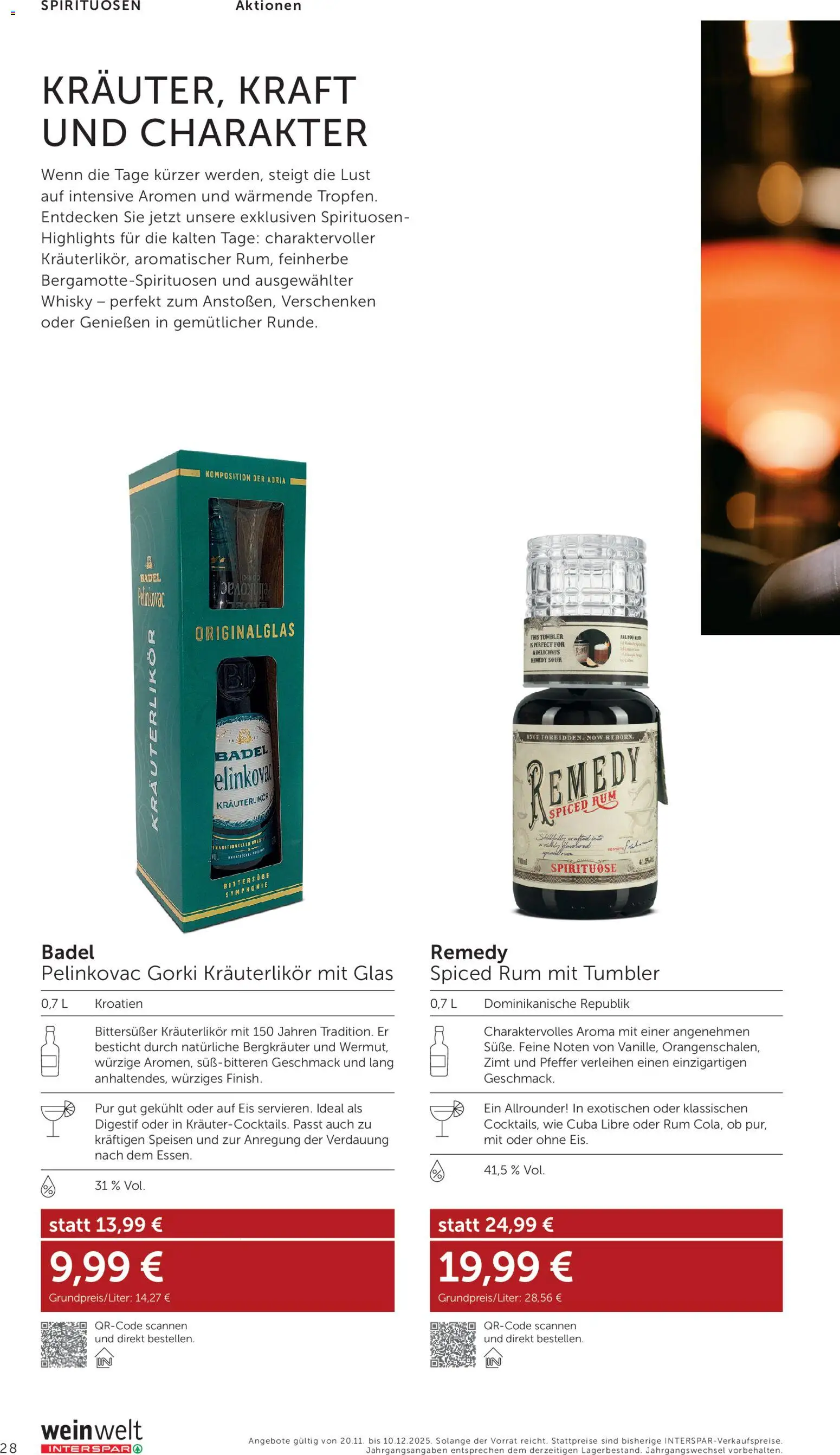 Interspar Wein Welt gültig ab 20.11.2025 | Seite: 28 | Produkte: Eis, Pfeffer