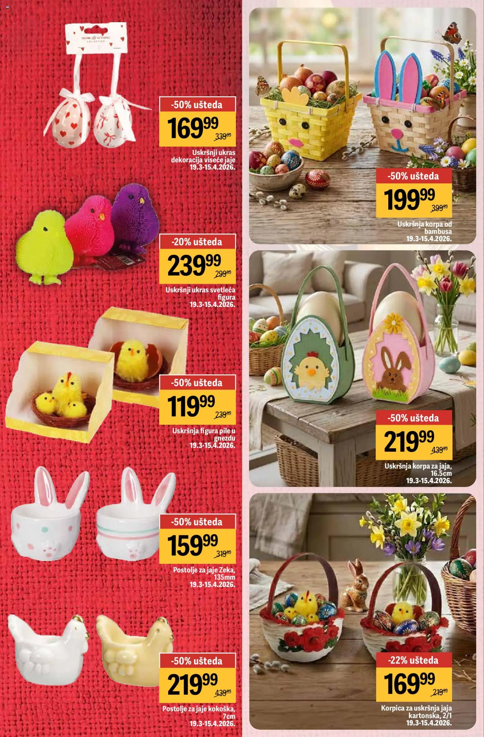 Maxi katalog - važi od 26.03.2026 | Strana: 15 | Proizvode: Korpa, Pile, Jaja
