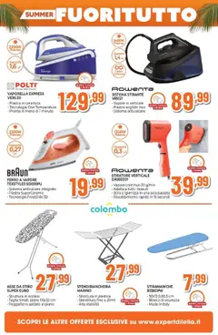 Volantino Expert del 31.07.2025 | Pagina: 16 | Prodotti: Stiratore verticale, Anticalcare, Stendibiancheria