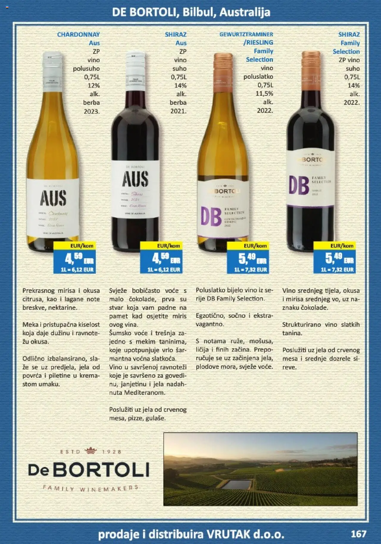 Vrutak katalog | vrijedi od 01.11.2024 | Stranica: 167 | Proizvodi: Šumsko voće, Bijelo vino, Vino, Krema