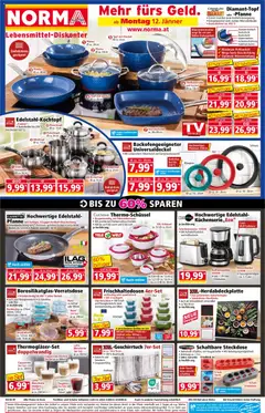 Norma Flugblatt ab 12.01.2026 gültig | Seite: 1 | Produkte: Kiwi, Kaffeemaschine, Wasserkocher, Steckdose