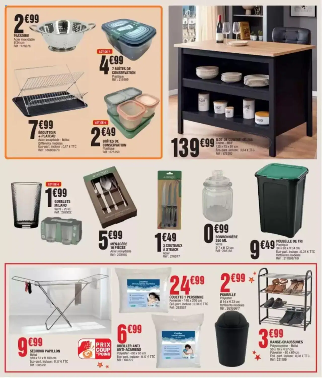  | Page: 3 | Produits: Poubelle, Plateau, Îlot de cuisine, Oreiller