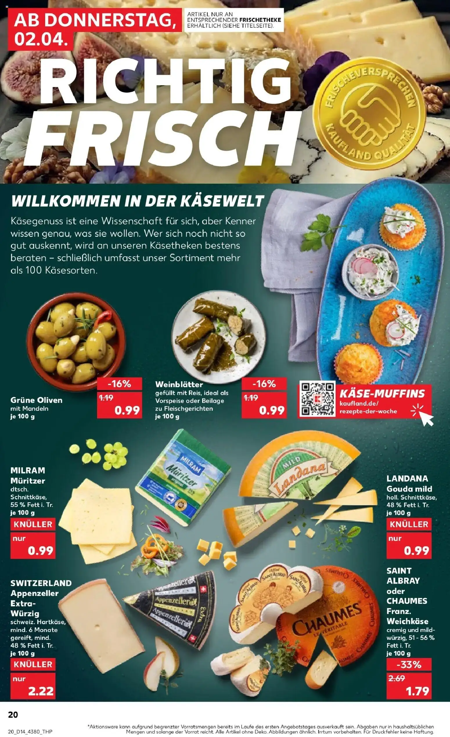 Kaufland Prospekt Ilmenau	 – gültig ab 30.03.2026 | Seite: 34 | Produkte: Gouda, Mandeln, Milram