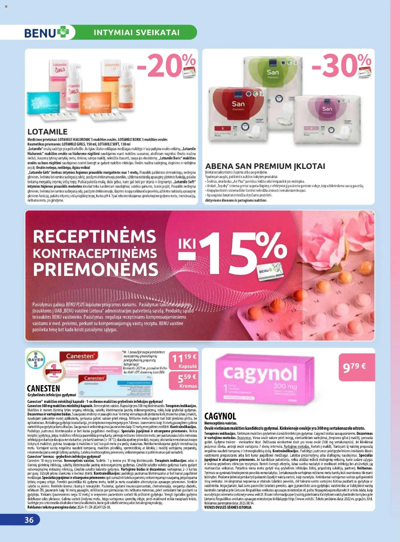 BENU akcijos nuo 01.12.2025 | Puslapis: 36 | Prekių: Kremas, Prausiklis
