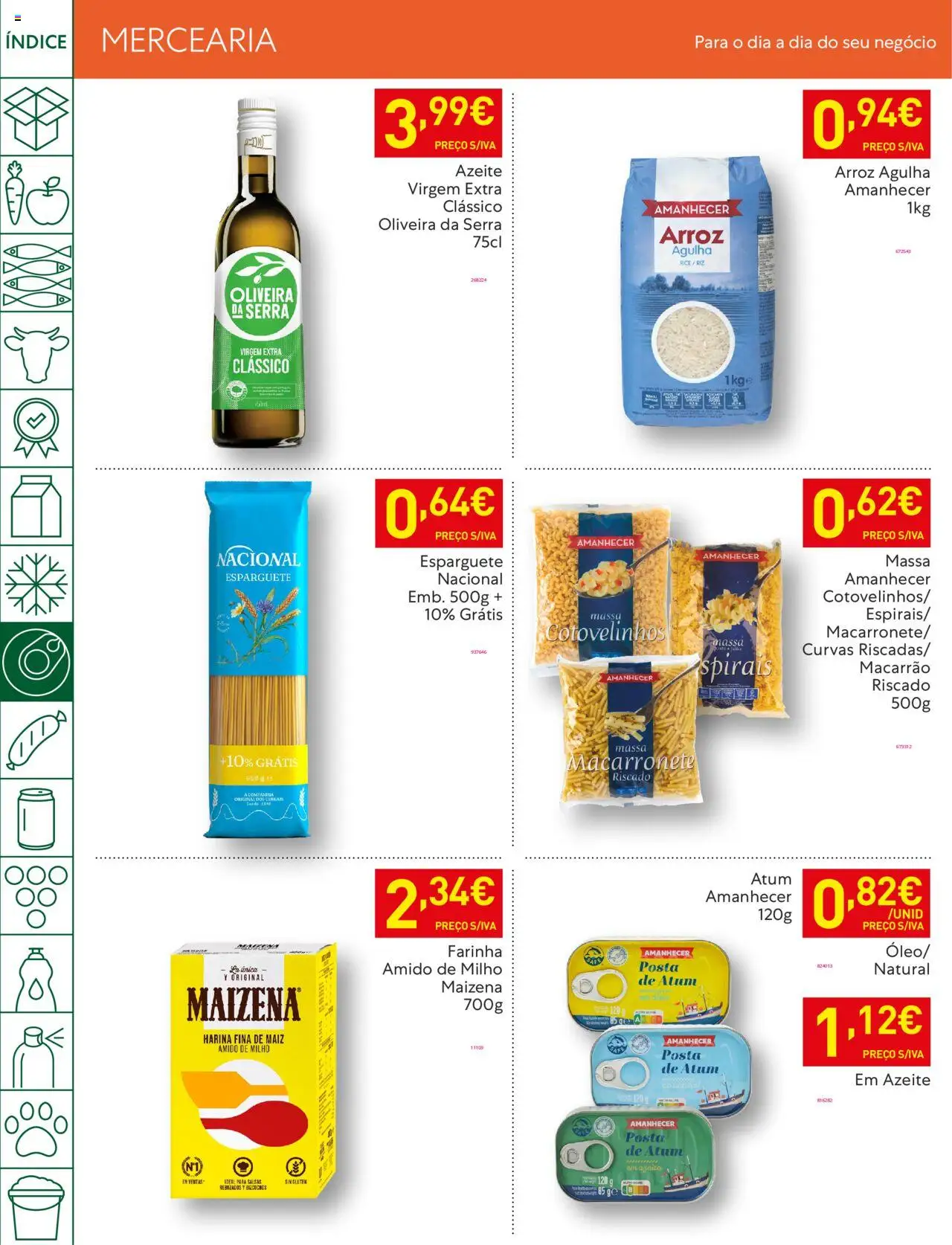 Recheio folheto │ válido de 05.08.2025 | Página: 24 | Produtos: Azeite, Macarrão, Massa, Milho