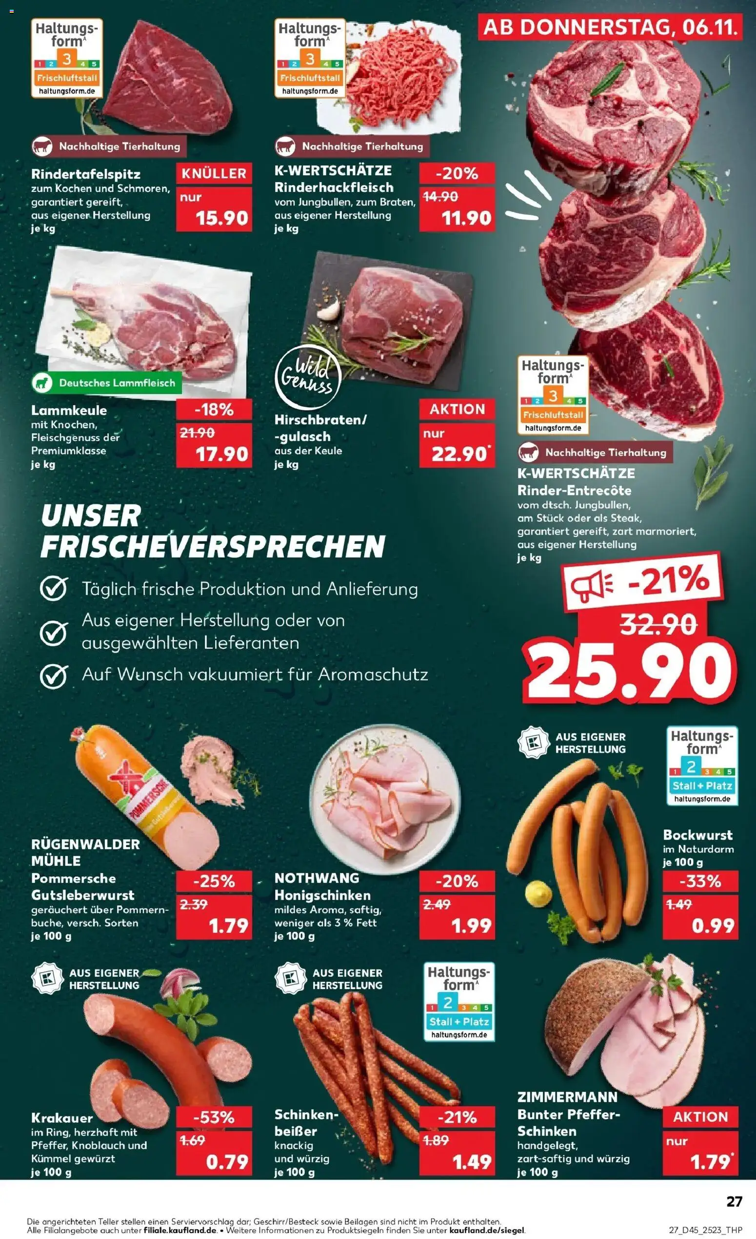 Kaufland prospekt Igersheim	 – gültig ab 10.11.2025 | Seite: 27 | Produkte: Bockwurst, Mühle, Pfeffer, Knoblauch