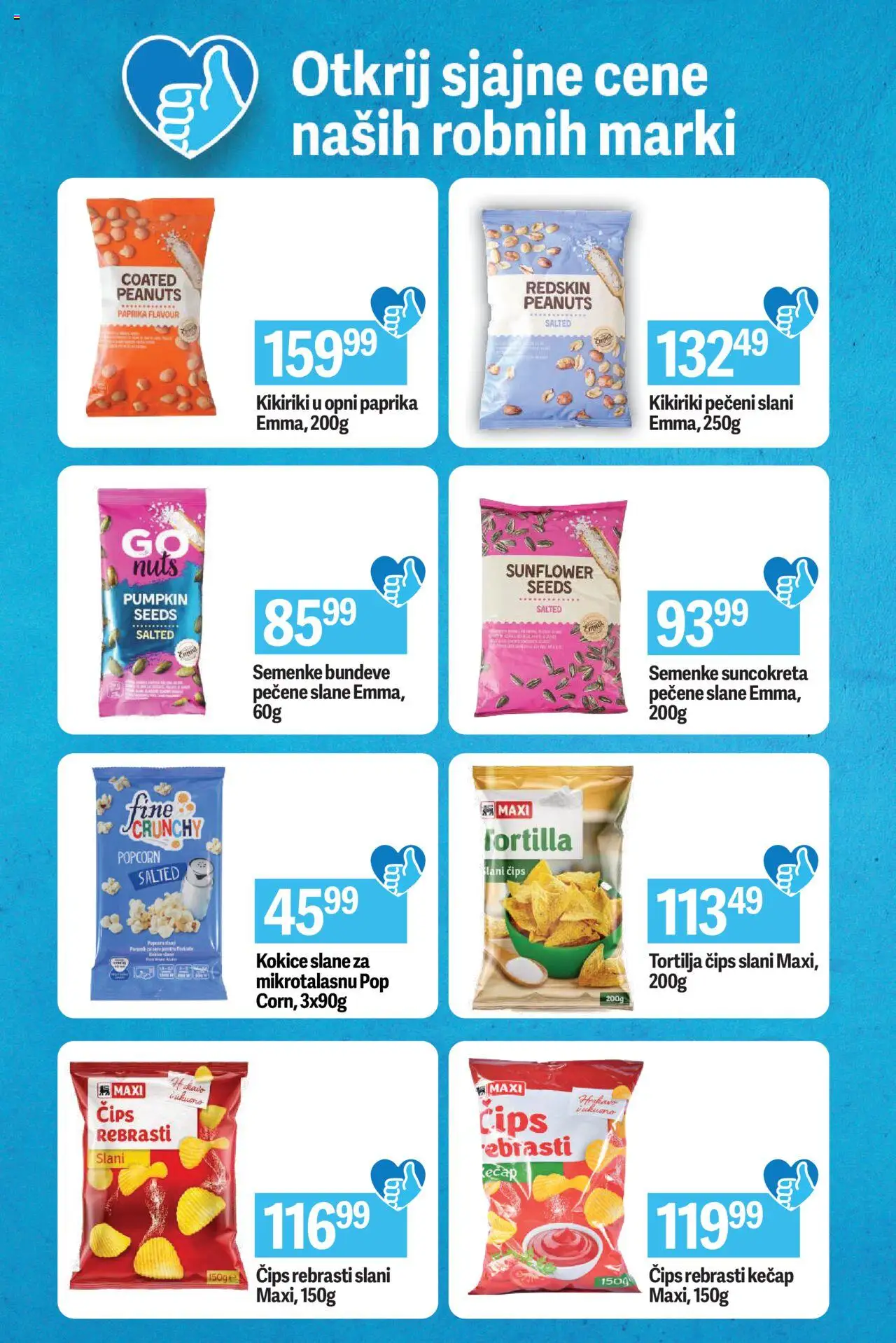 Maxi katalog - važi od 16.10.2025 | Strana: 5 | Proizvode: Paprika, Kikiriki, Tortilja čips, Popcorn
