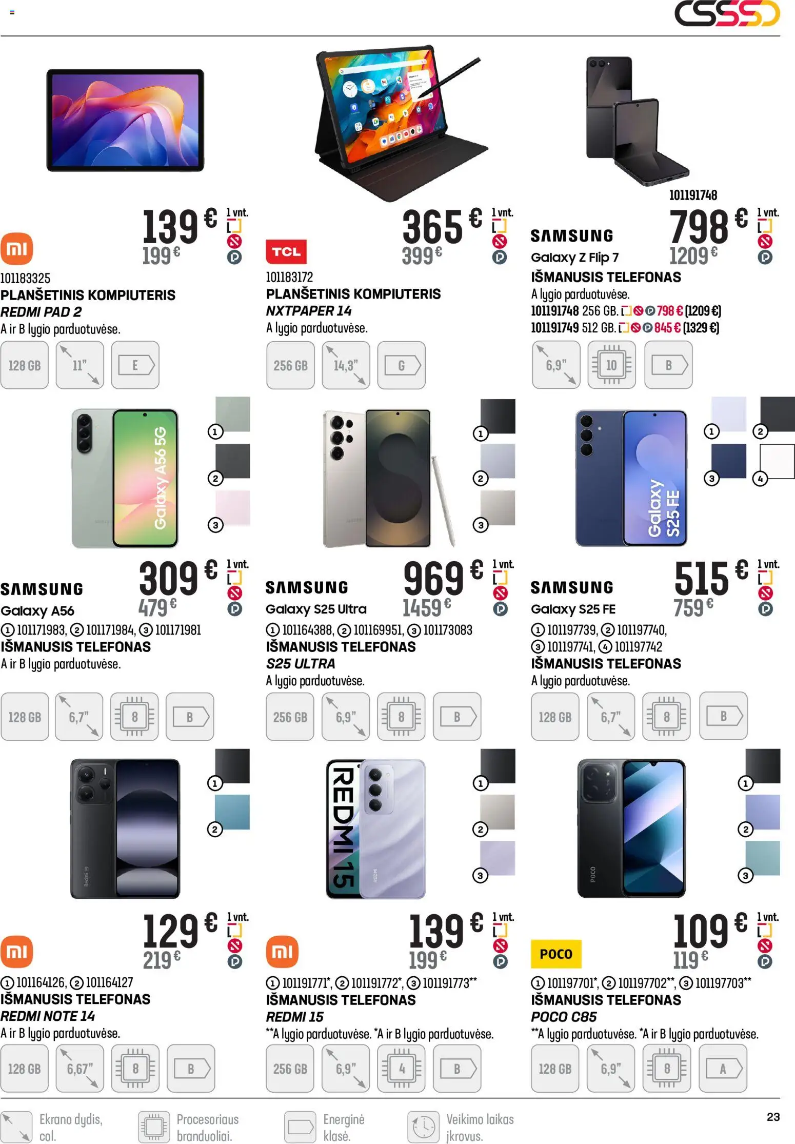 Senukai akcijos nuo 03.12.2025 | Puslapis: 23 | Prekių: Planšetinis kompiuteris, Telefonas, Išmanusis telefonas, Kompiuteris