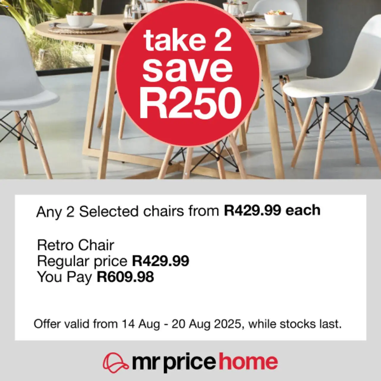 MRP Home Savings Specials │ valid from 14.08.2025 | Page: 2 | Products: Chair