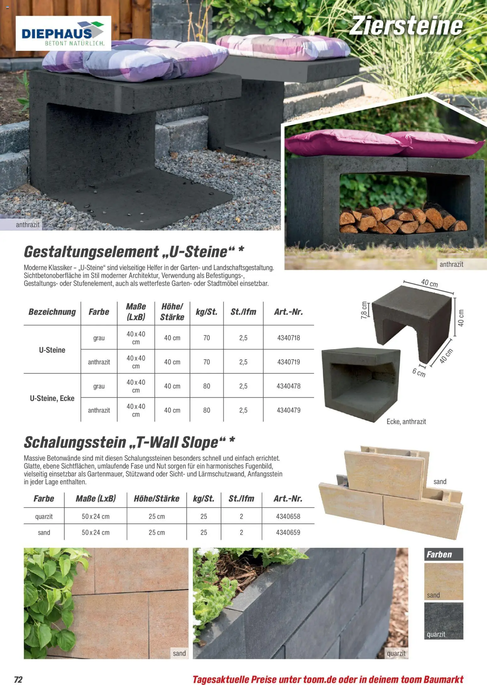 Toom Baumarkt Gartenbaustoffe 2026 – gültig ab 20.02.2026 | Seite: 72