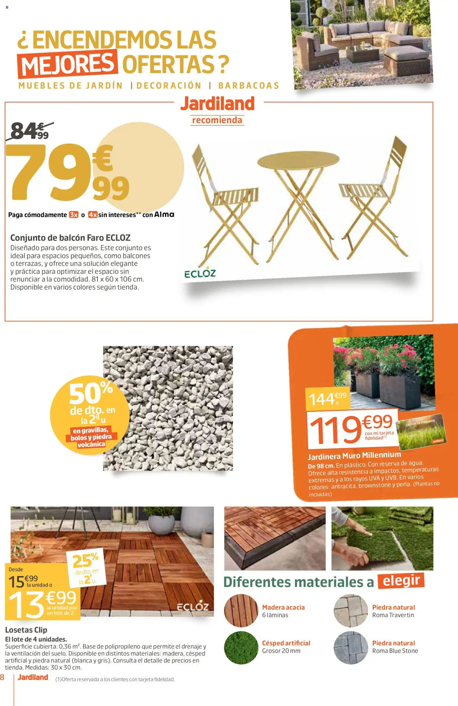 Jardiland folleto │ válido desde el 02.04.2026 | Página: 8 | Productos: Jardinera, Muebles, Muebles de jardín