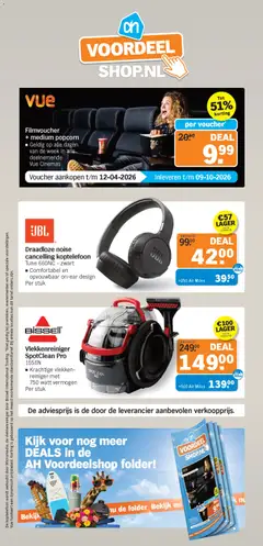 Draadloze noise cancelling koptelefoon Tune 660NC - zwart, Tune 660NC - zwart, Comfortabel en opvouwbaar on-ear design Per stuk - Voorbeeld van een folder van Albert Heijn, geldig van 16.03.2026 | Pagina: 40