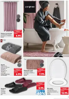 Zavjesa za tuš kadu, od poliesterskih vlakana dimenzije cca. 180x200 cm komad - Pregled kataloga iz trgovine Kaufland, vrijedi od 22.10.2025 | Stranica: 21