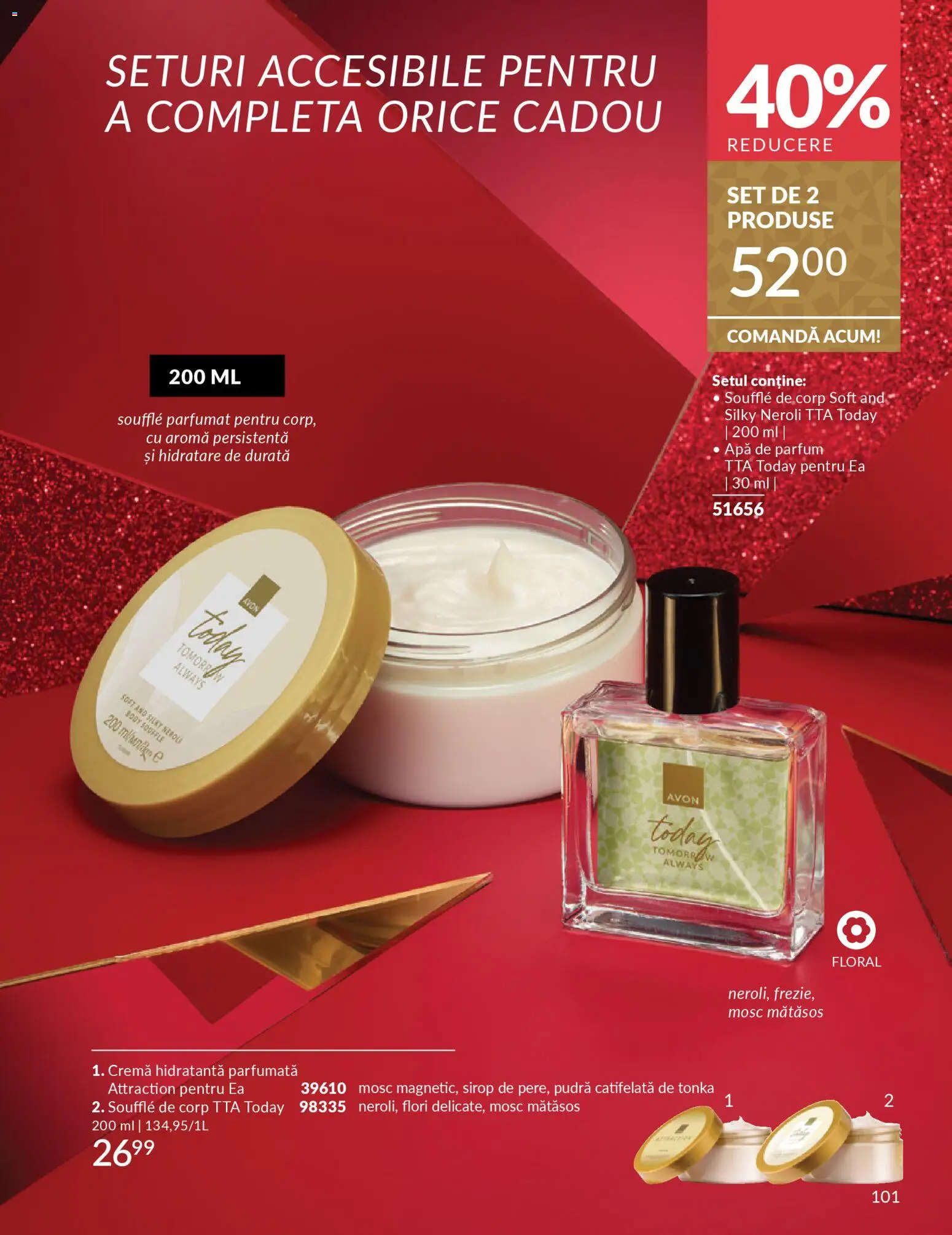 Noul catalog Avon – valabil de la 01.12.2025 | Pagină: 101 | Produse: Apă de parfum, Body, Sirop, Apă