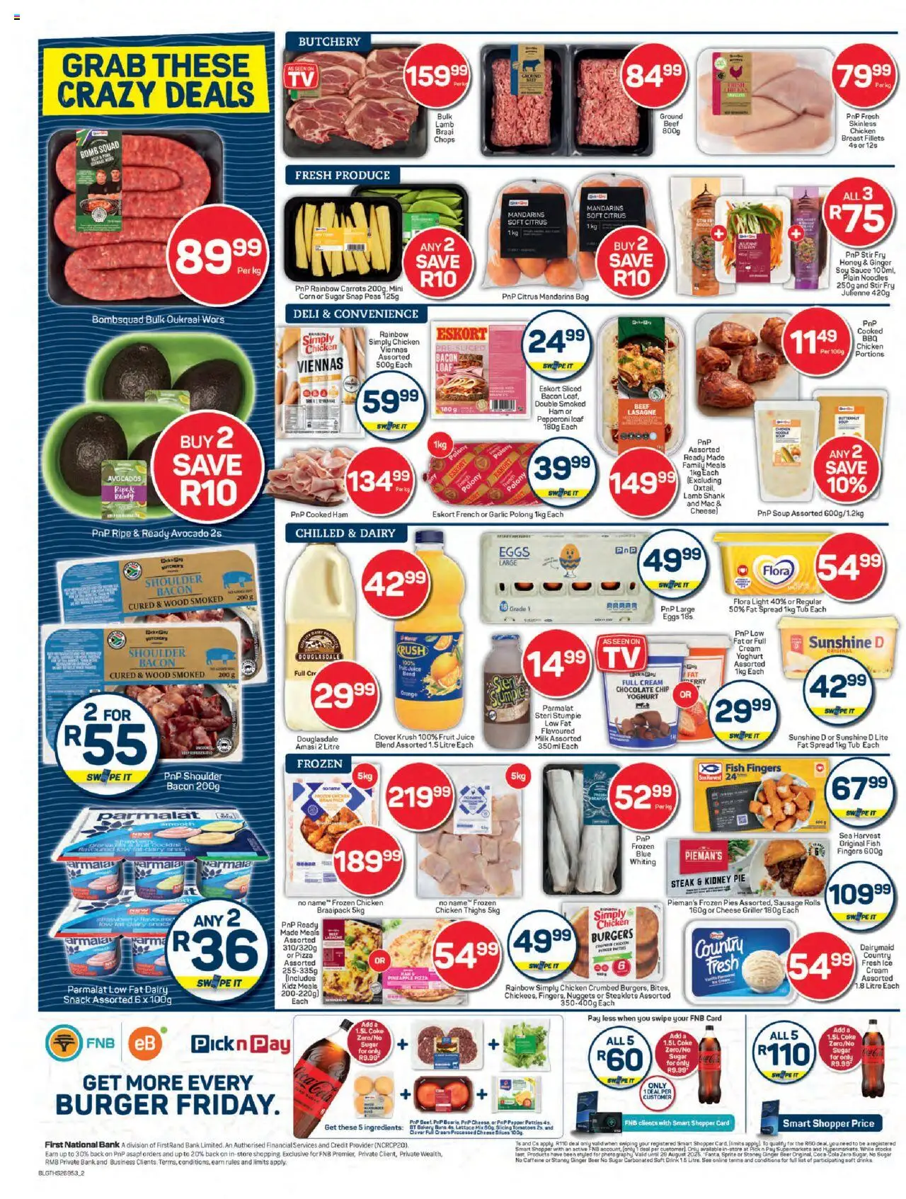 Pick n Pay Inland provinces - Specials │ valid from 04.08.2025 | Page: 2 | Products: Bag, Beer, Sprite, Sugar
