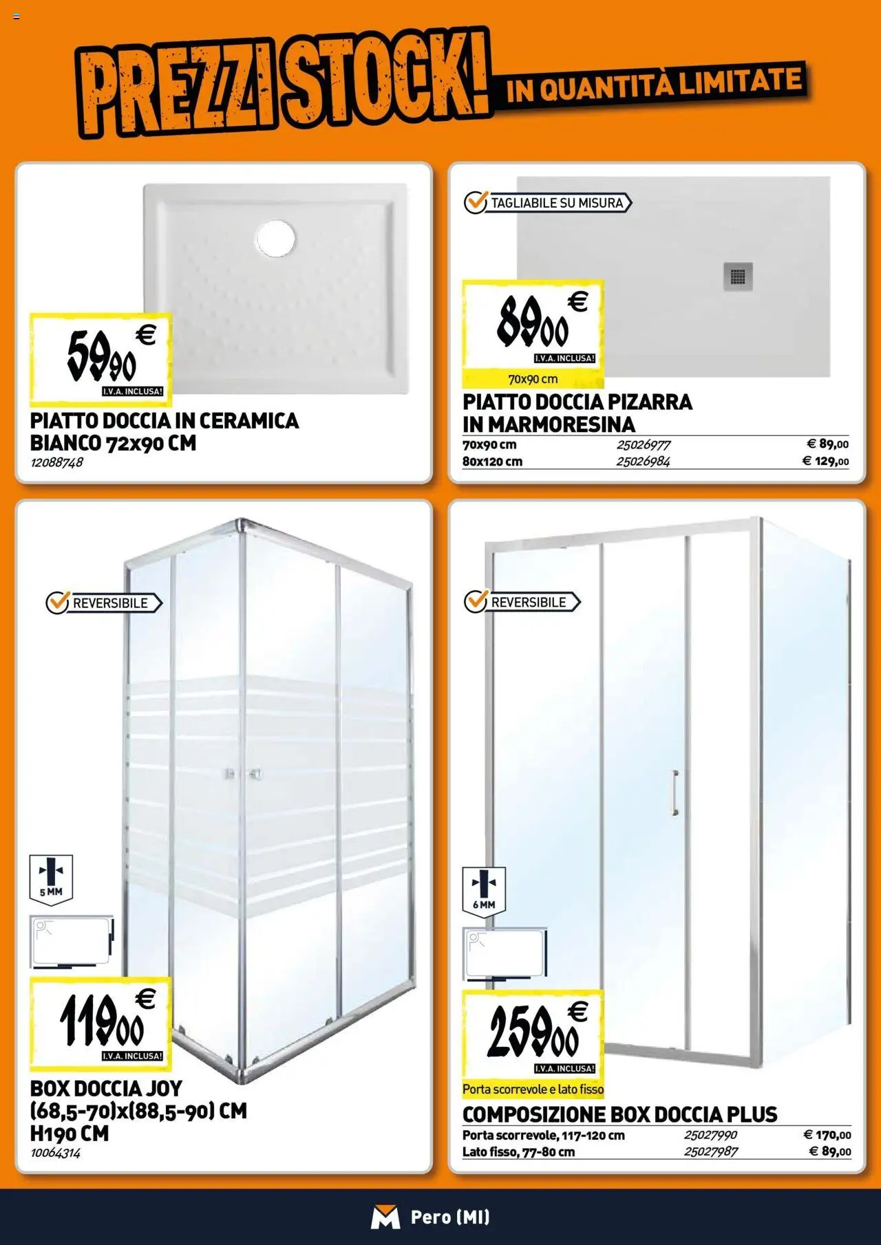 Volantino TECNOMAT del 25.06.2025 | Pagina: 2 | Prodotti: Box doccia, Piatto, Doccia