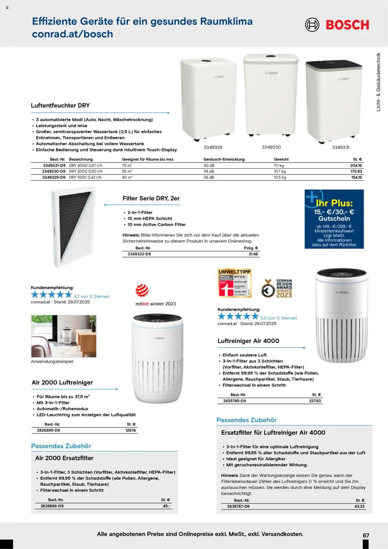 Conrad Aktionskatalog gültig ab 25.08.2025 | Seite: 69 | Produkte: Gewicht, Luftreiniger