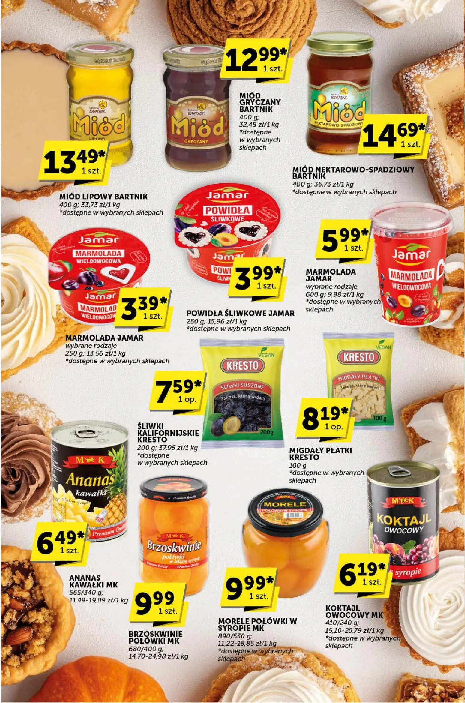 Euro Sklep Gazetka - Katalog od 11.12.2025 | Strona: 20 | Produkty: Miód, Miód gryczany, Powidła, Ananas