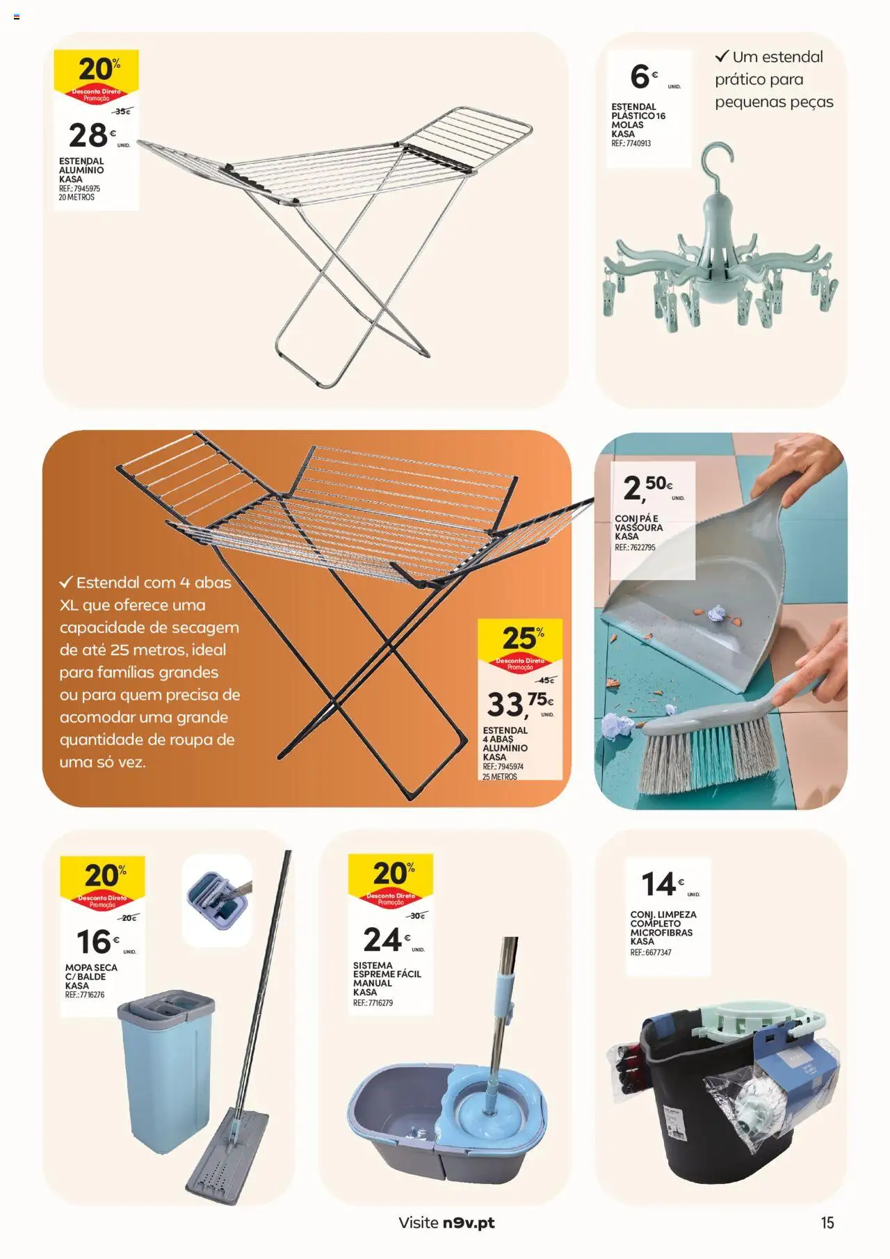 Continente - Açores: Casa Outono │ válido de 14.10.2025 | Página: 15 | Produtos: Balde, Pá, Vassoura