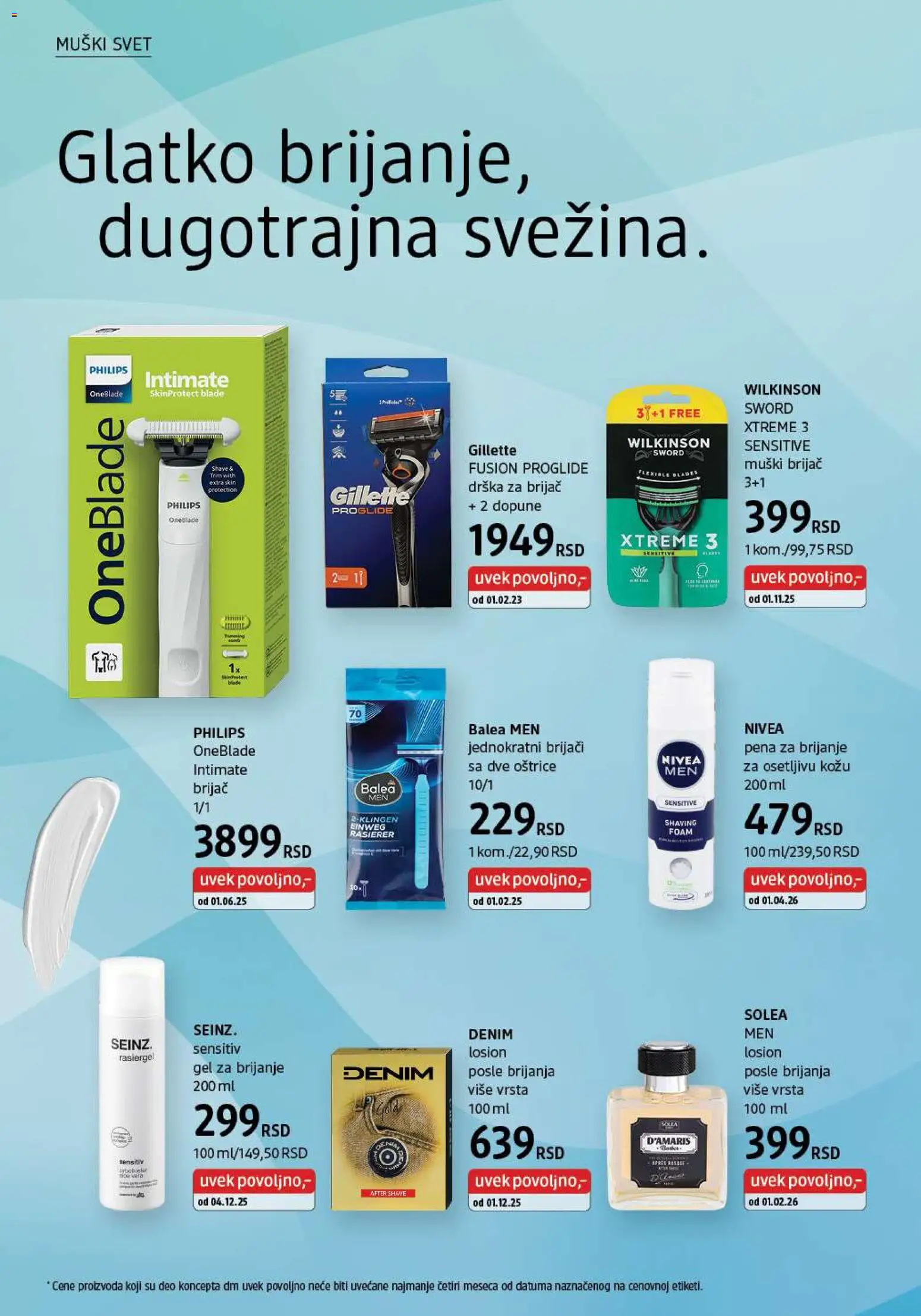 DM Drogerie katalog - važi od 01.05.2026 | Strana: 20 | Proizvode: Brijač, Nivea, Pena za brijanje, Losion posle brijanja