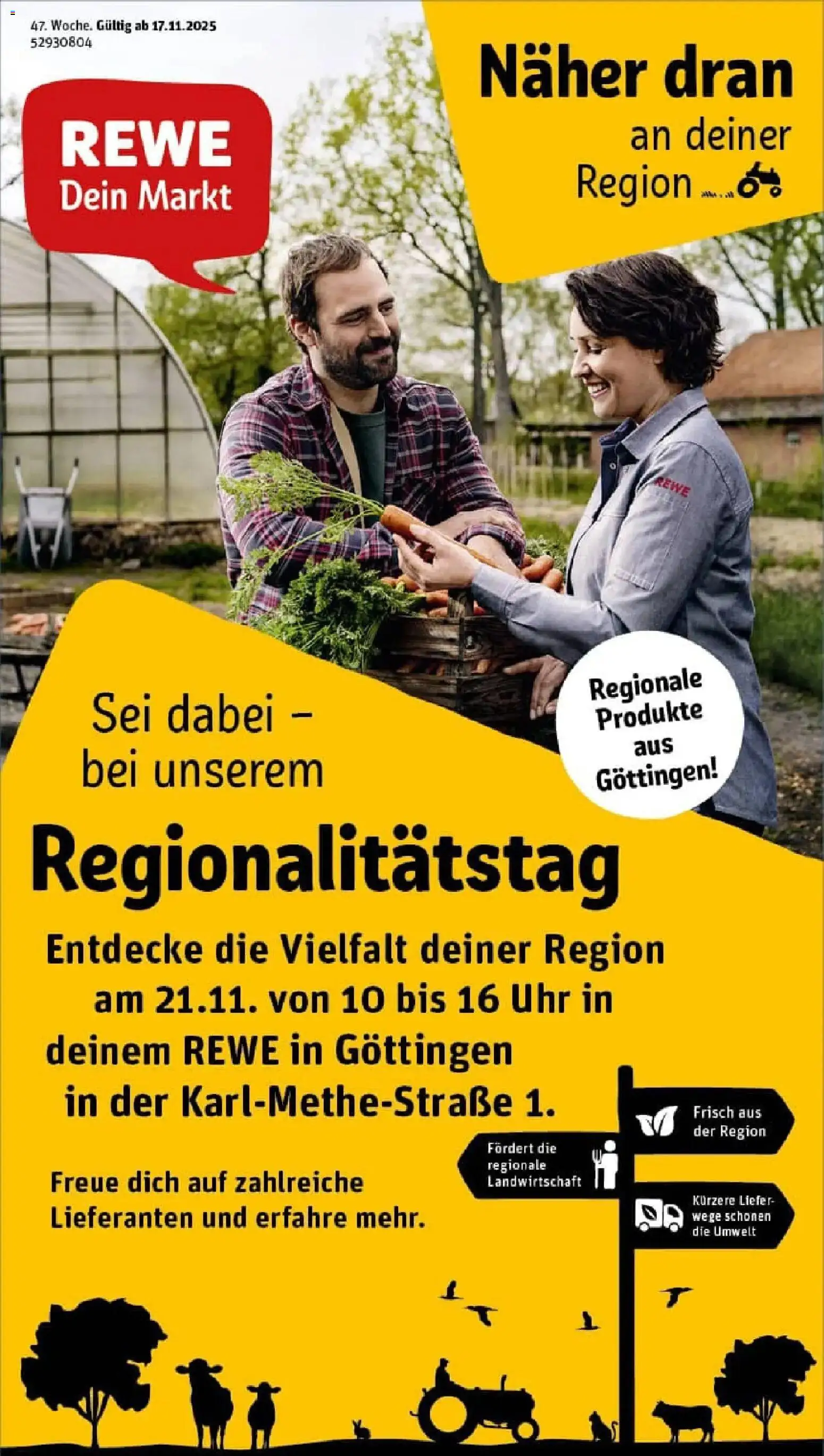 Rewe prospekt Göttingen / Geismar	 – gültig ab 17.11.2025 | Seite: 1 | Produkte: Uhr
