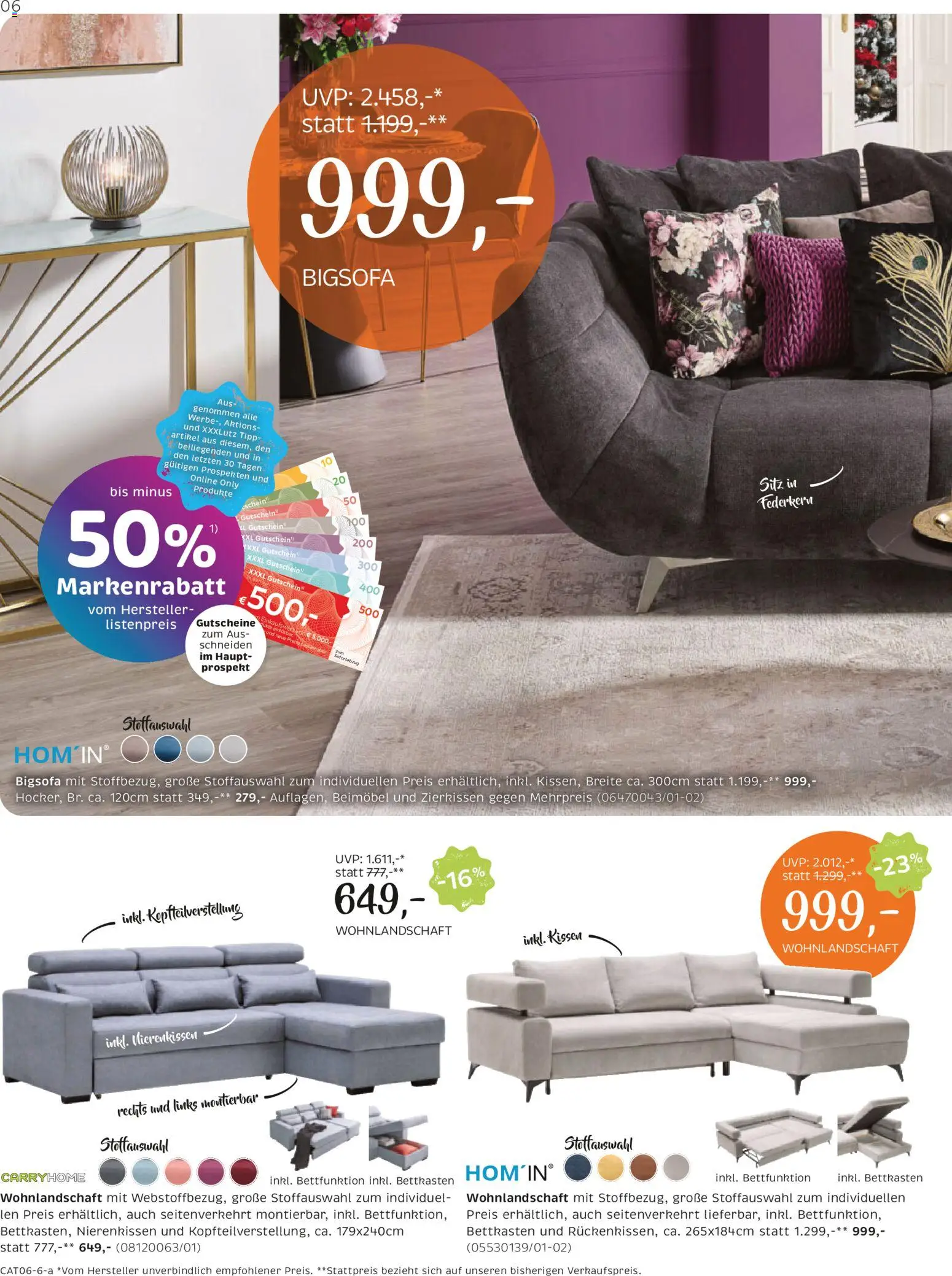 XXXLutz Carry Home gültig ab 28.04.2026 | Seite: 6 | Produkte: Kissen