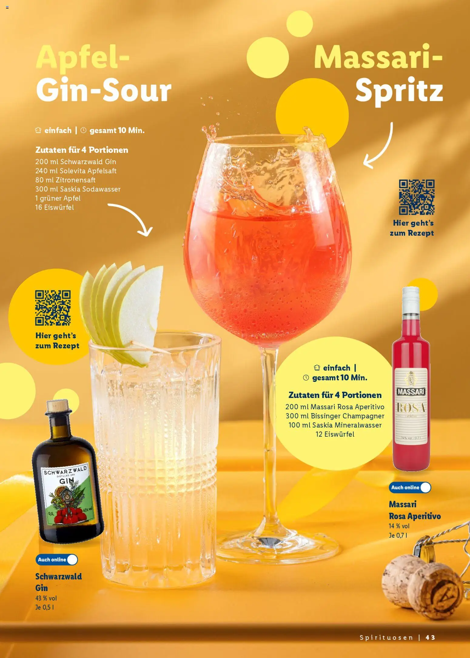 Lidl Německo leták - Ostern gemeinsam genießen od 09.03.2026 | Strana: 45 | Produkty: Gin, Spritz, Aperitivo, Rošt