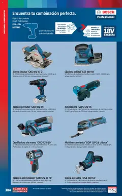 Vista previa Bauhaus - ProService  válido desde el 24.02.2025 | Página: 384 | Productos: Cepillo, Teléfono, Disco, Batería