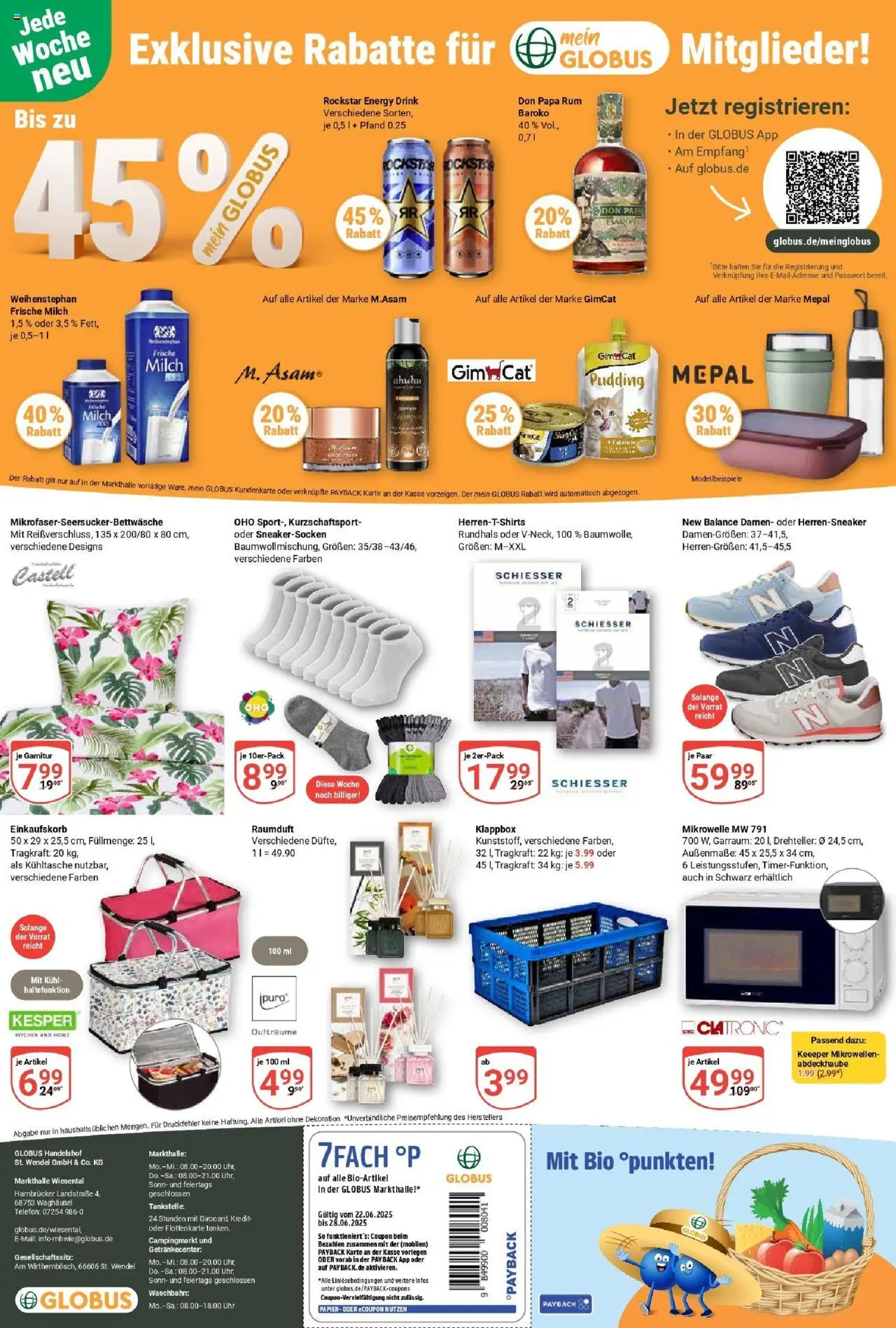 Globus prospekt Waghäusel	 - gültig ab dem 22.06.2025 | Seite: 21 | Produkte: T-Shirt, Milch, Pudding, Telefon