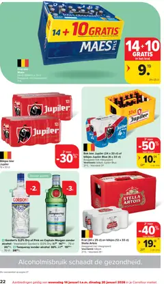 Carrefour market folder week 3 - Voorbeeld van een folder van Carrefour market, geldig van 14.01.2026 | Pagina: 22 | Producten: Bier, Mars, Alcohol