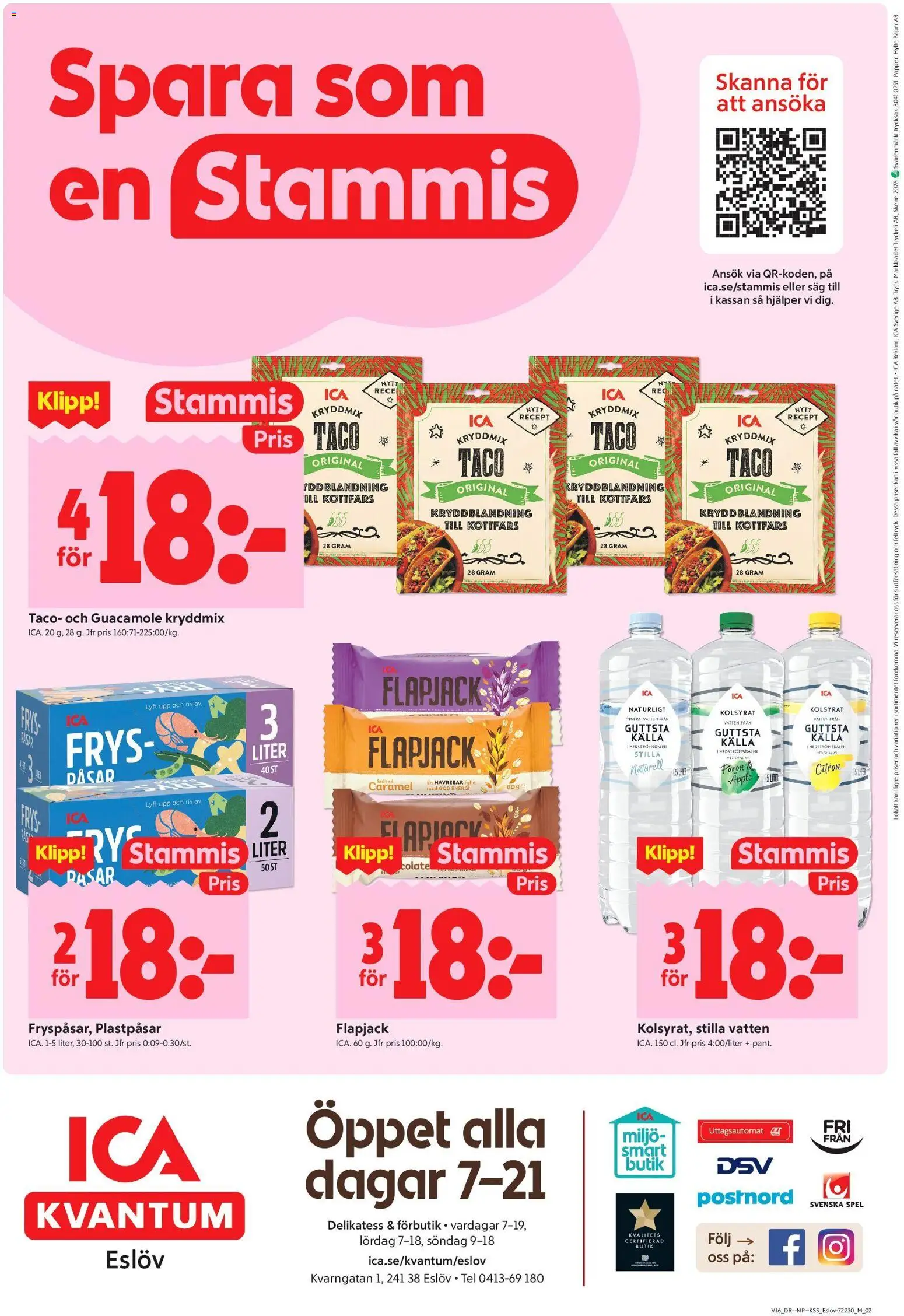 ICA Kvantum reklamblad aktuell från 13.04.2026 | Sida: 10 | Produkter: Mineralvatten, Äpple, Spel, Frys