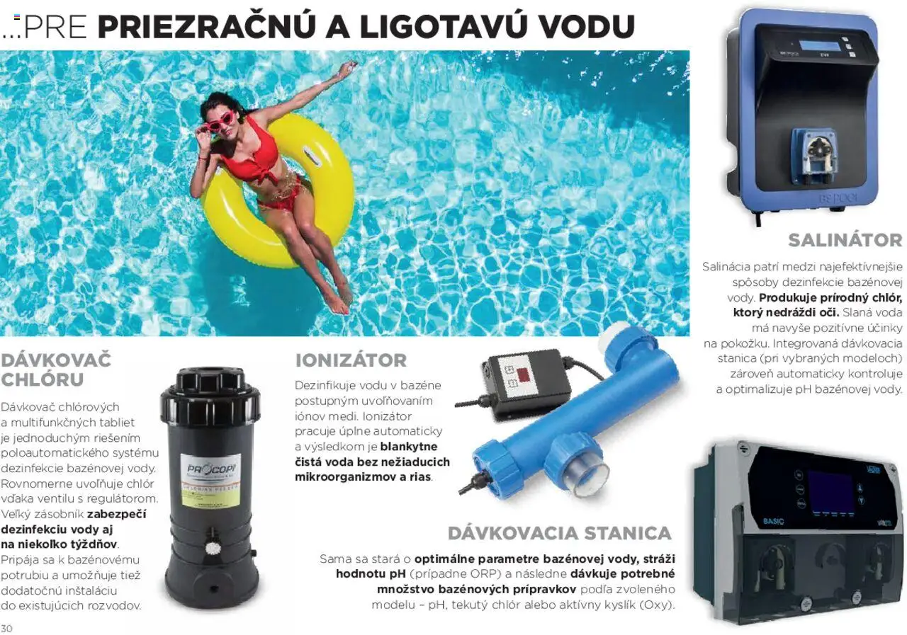 Mountfield prémiové bazény │ platný od 15.08.2025 | Strana: 30 | Produkty: Voda