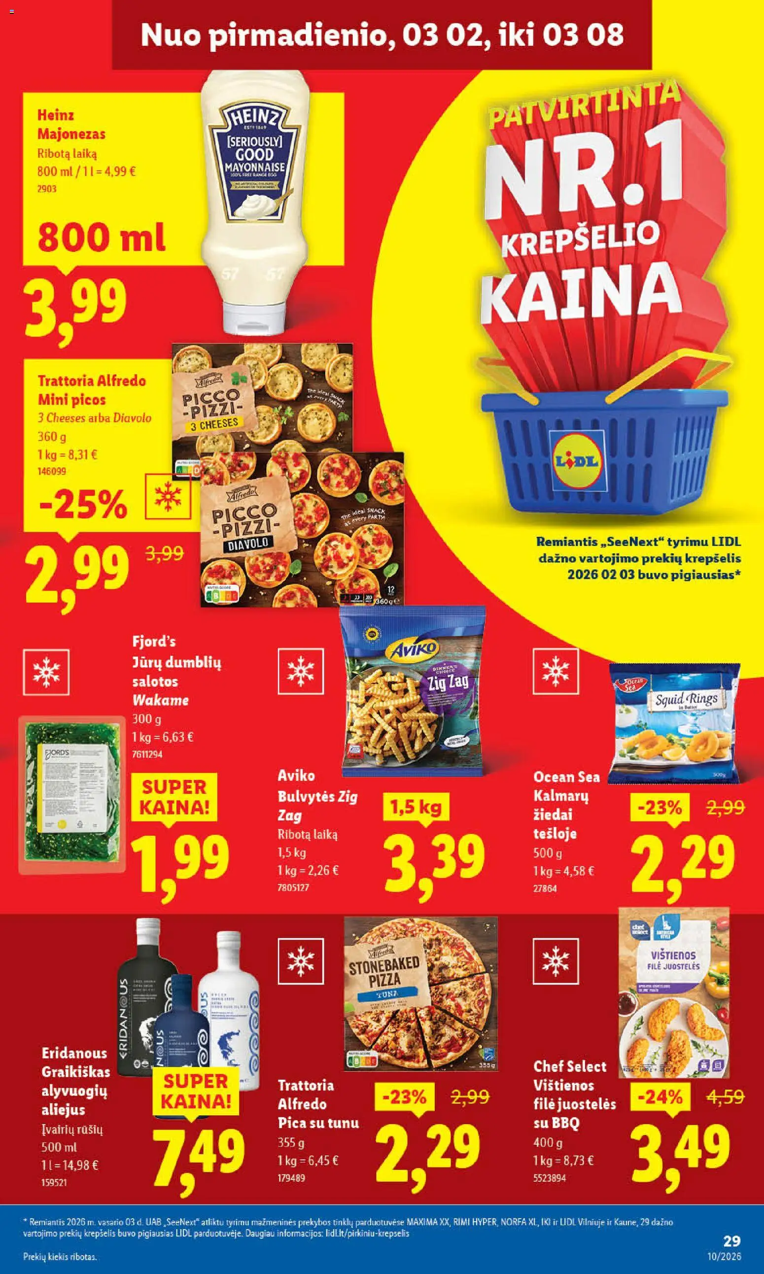 LIDL akcijos nuo 02.03.2026 | Puslapis: 33 | Prekių: Sausainiai, Ledai, Jogurtas, Traškučiai