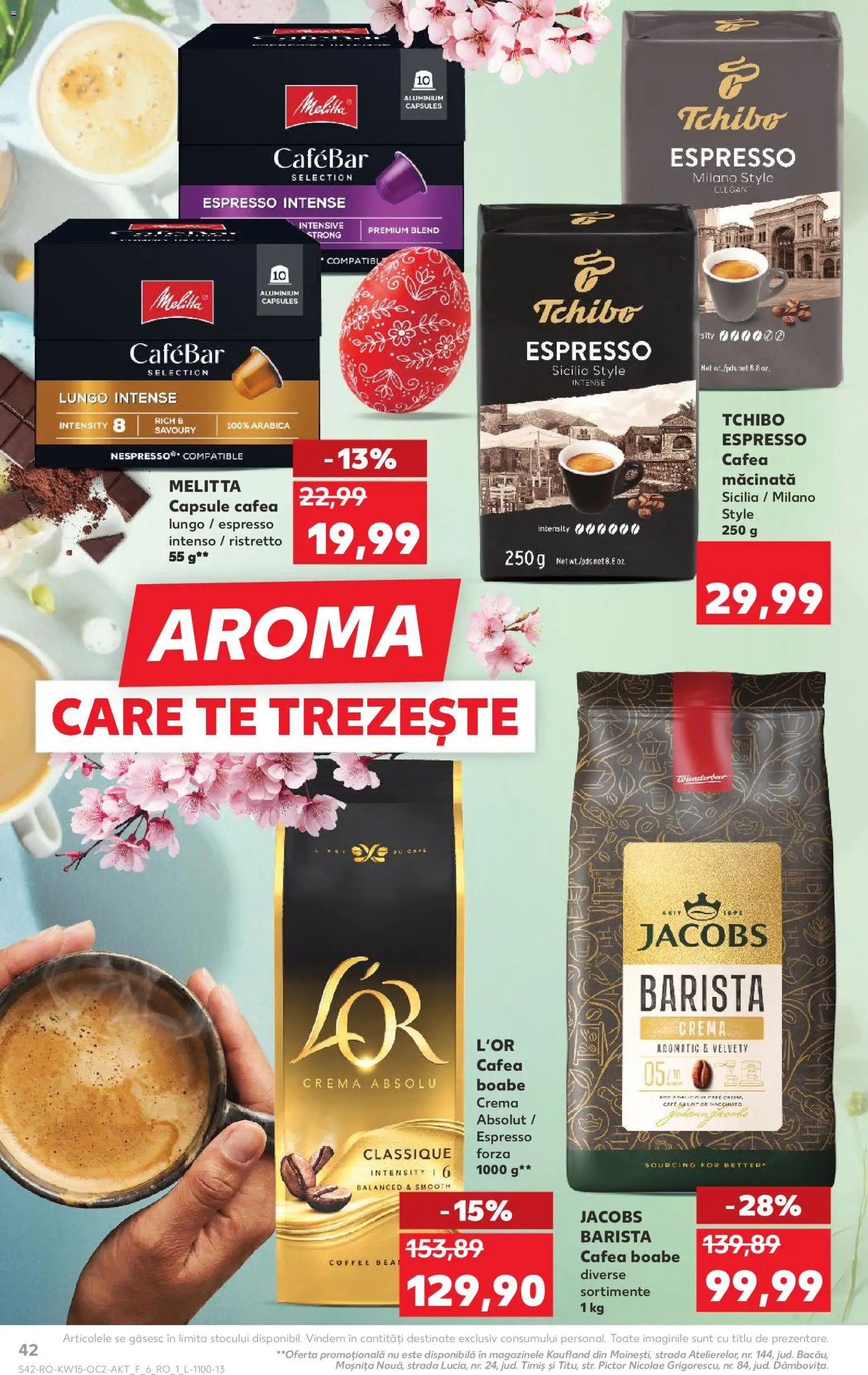 Noul catalog Kaufland – valabil de la 08.04.2026 | Pagină: 42 | Produse: Delgeç, Köpek çiti, Cremă, Cafea