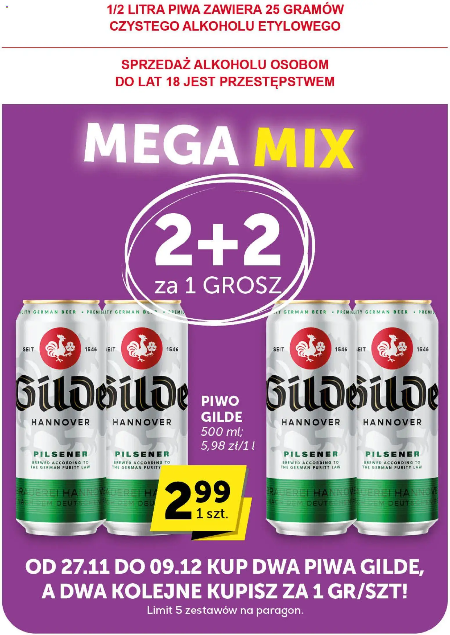 Groszek Gazetka - Market od 27.11.2025 | Strona: 40 | Produkty: Piwo