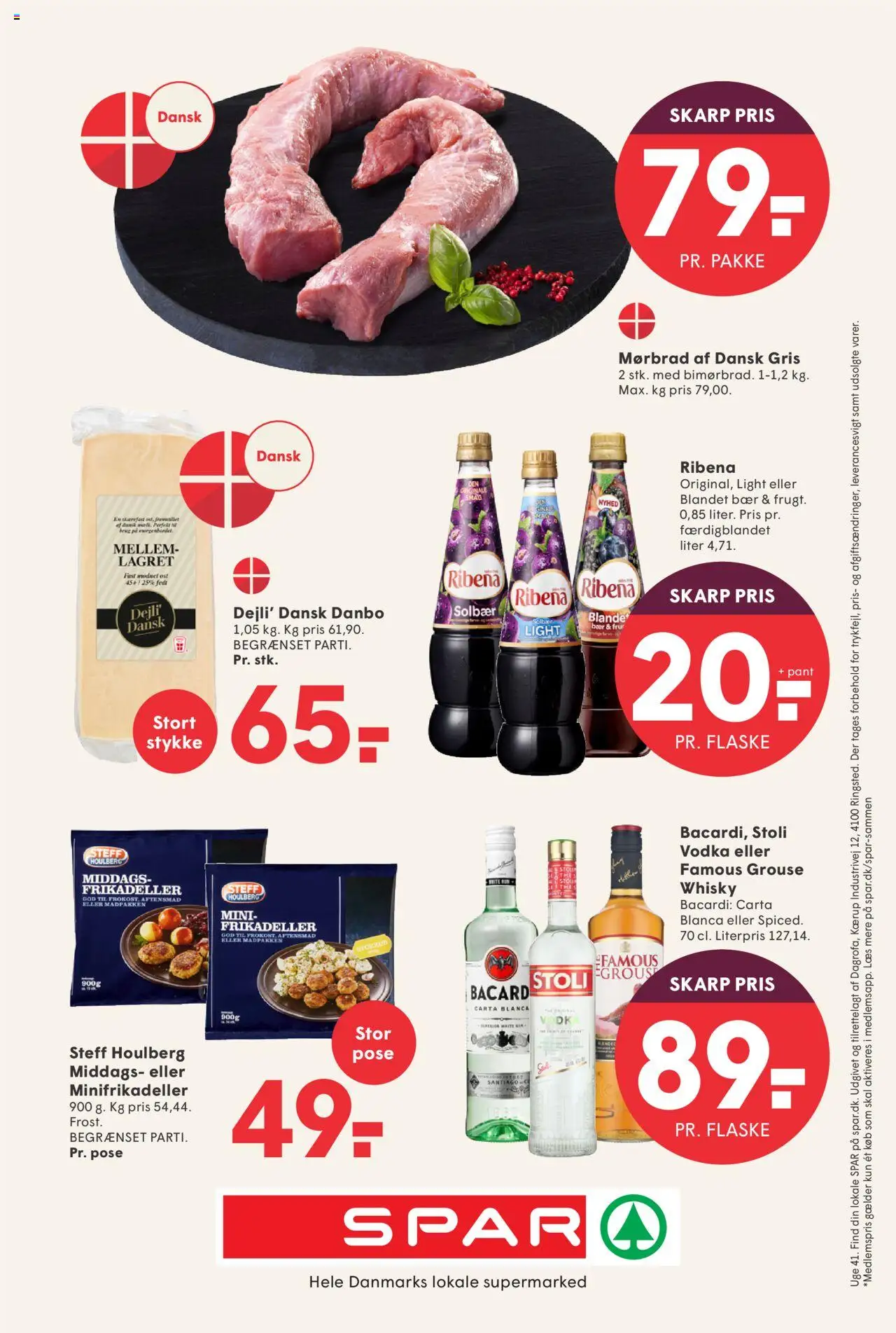 Spar tilbudsavis – gyldig fra 03.10.2025 | Side: 32 | Produkter: Ost, Vodka, Whisky, Solbær